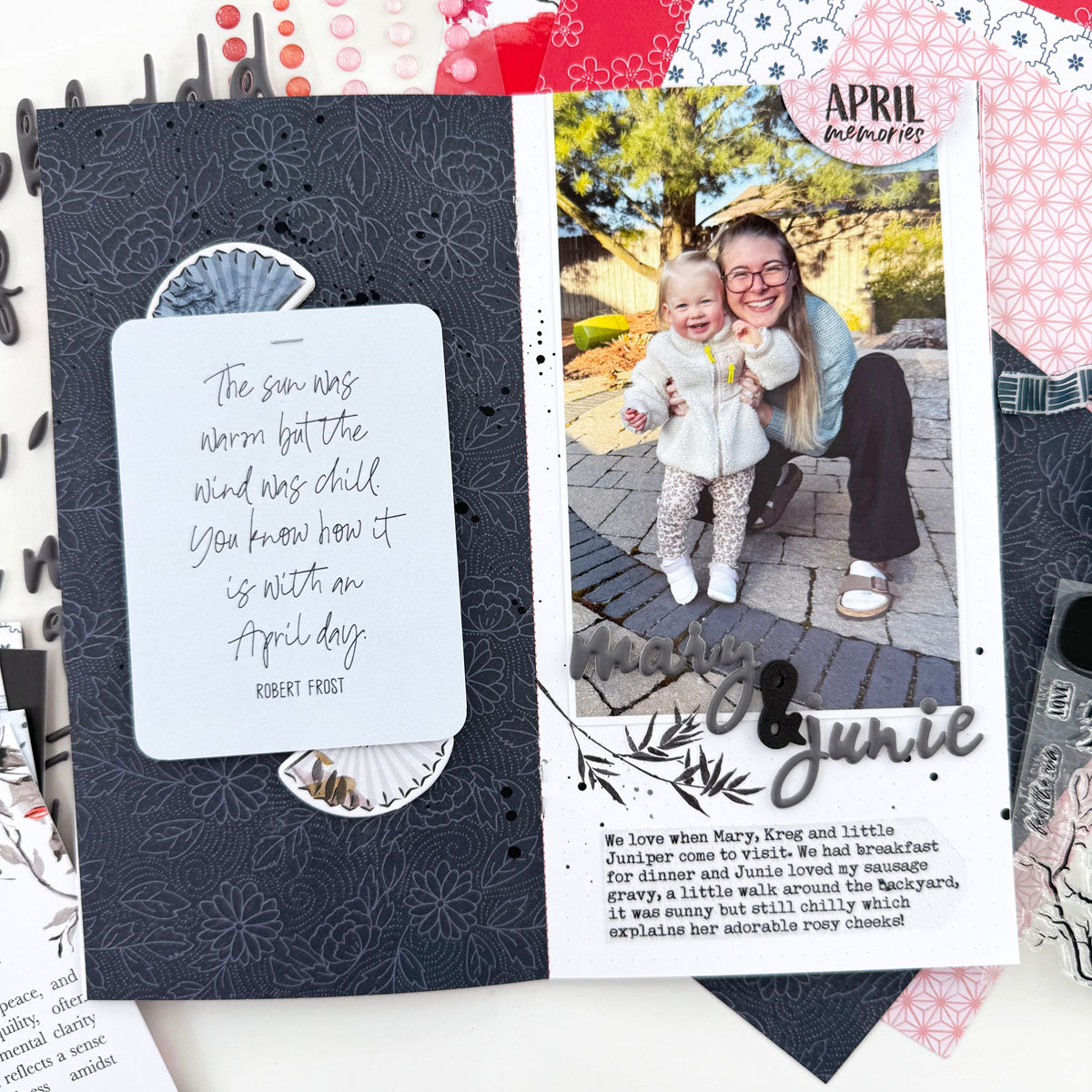 Serenity Scrapbooking Kit - Choose Your Add On - April 2025
