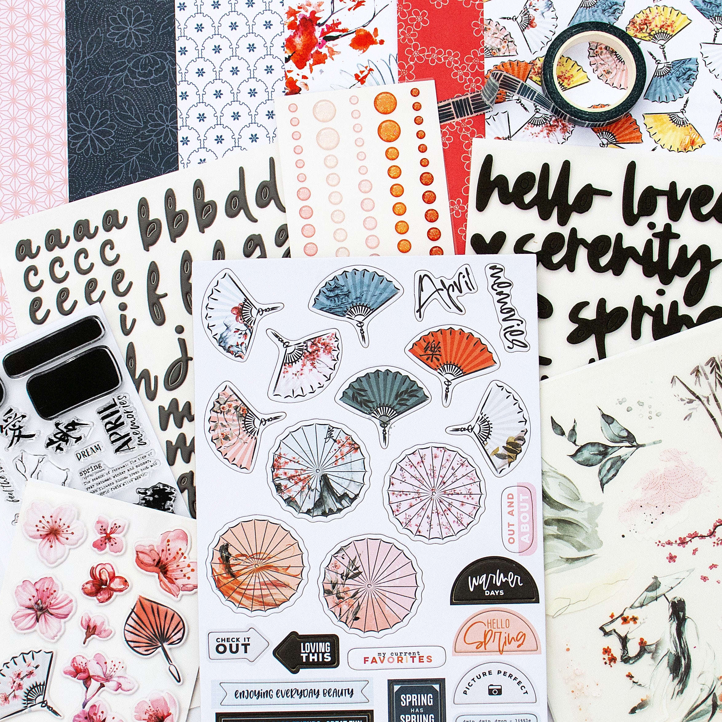 Serenity Scrapbooking Kit - Choose Your Add On - April 2025