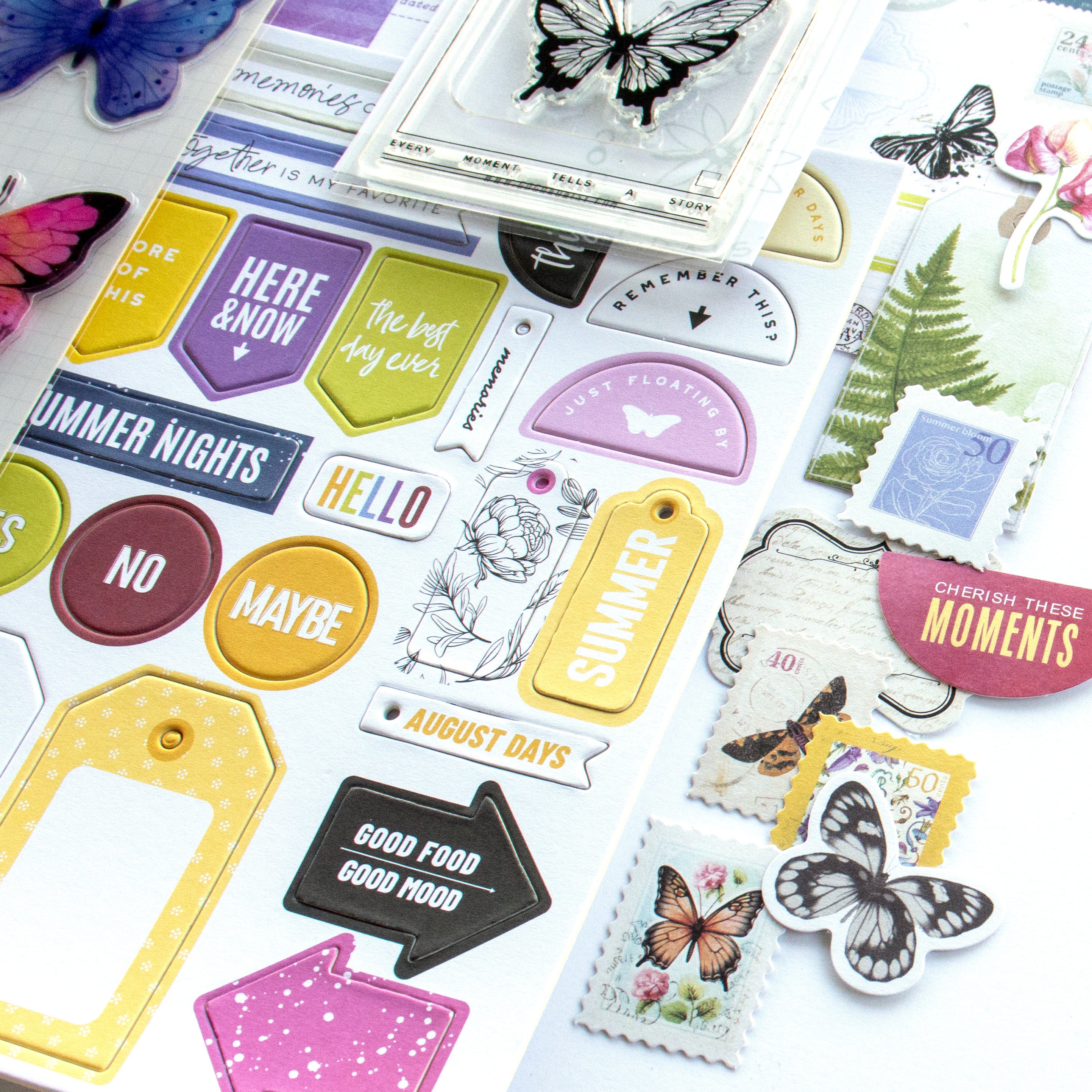 Flutterby Scrapbooking Kit - Choose Your Add On - August 2025