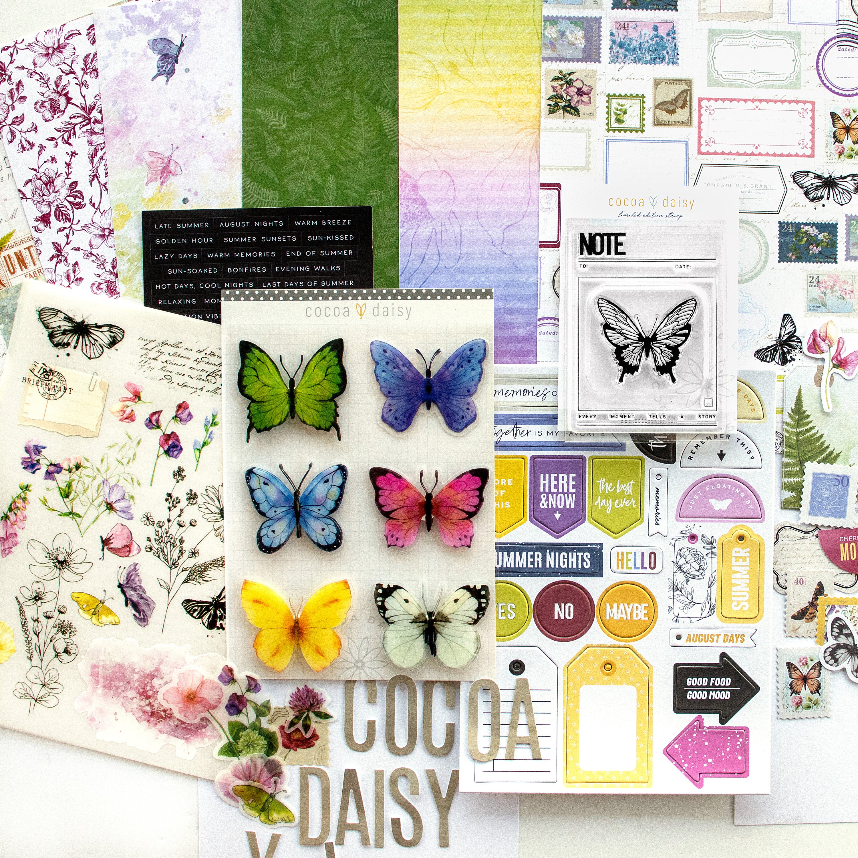 Flutterby Scrapbooking Kit - No Add Ons - August 2025
