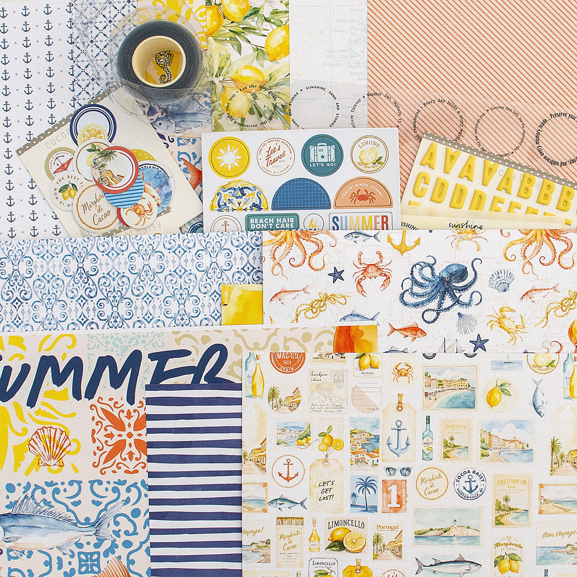 Mediterranean Muse Scrapbooking Kit - Choose Your Add On - June 2025