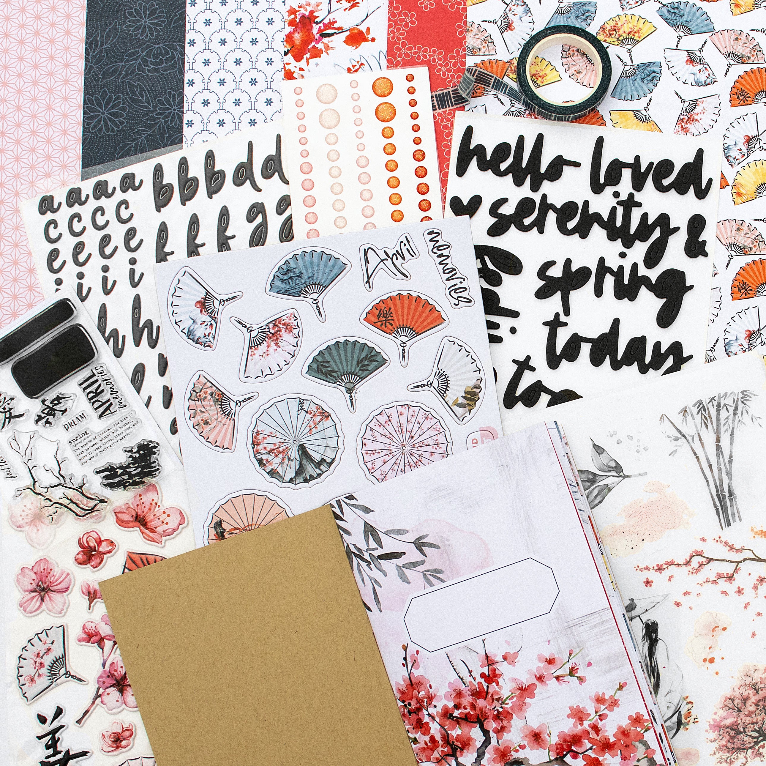 Serenity Scrapbooking Kit - Choose Your Add On - April 2025