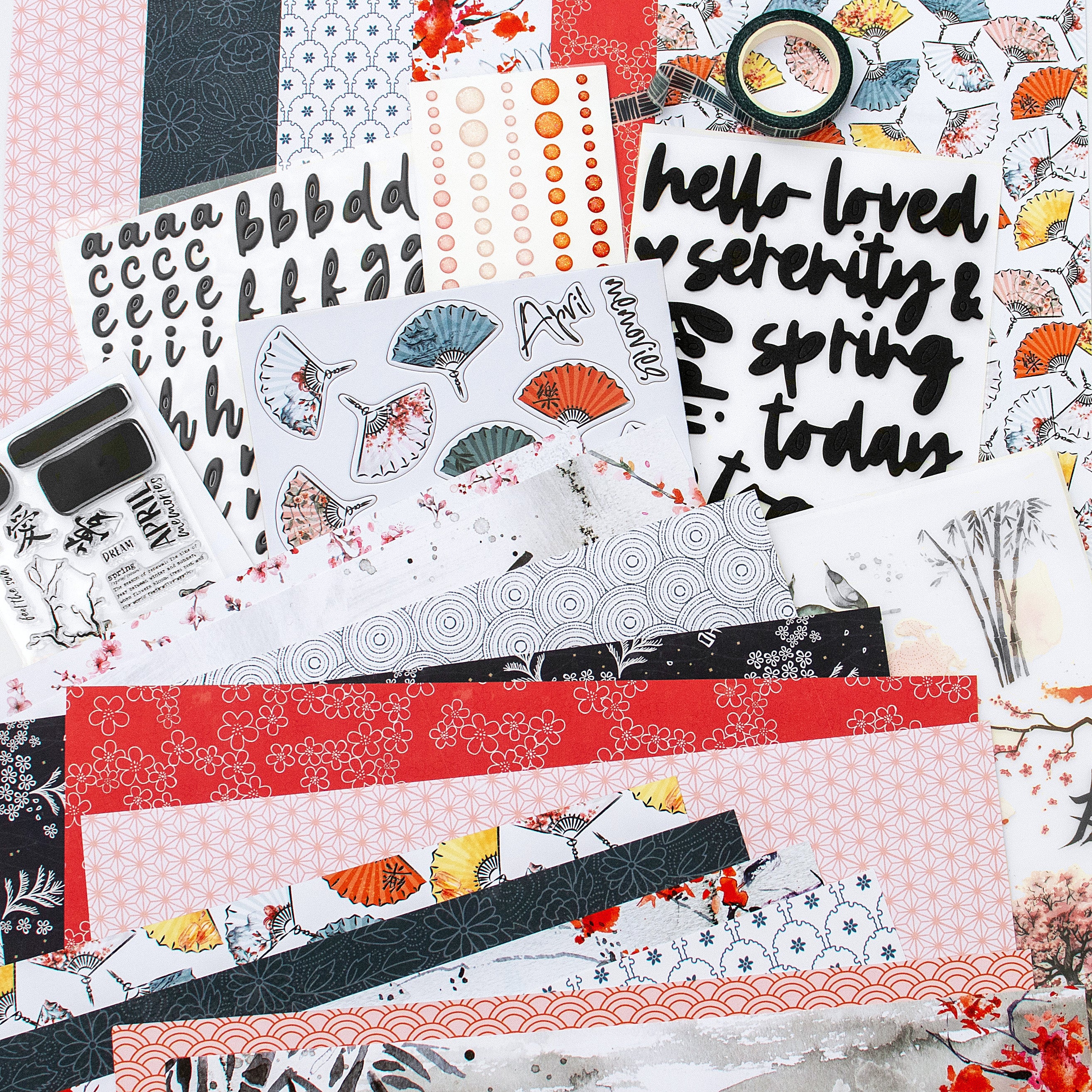 Serenity Scrapbooking Kit - Choose Your Add On - April 2025