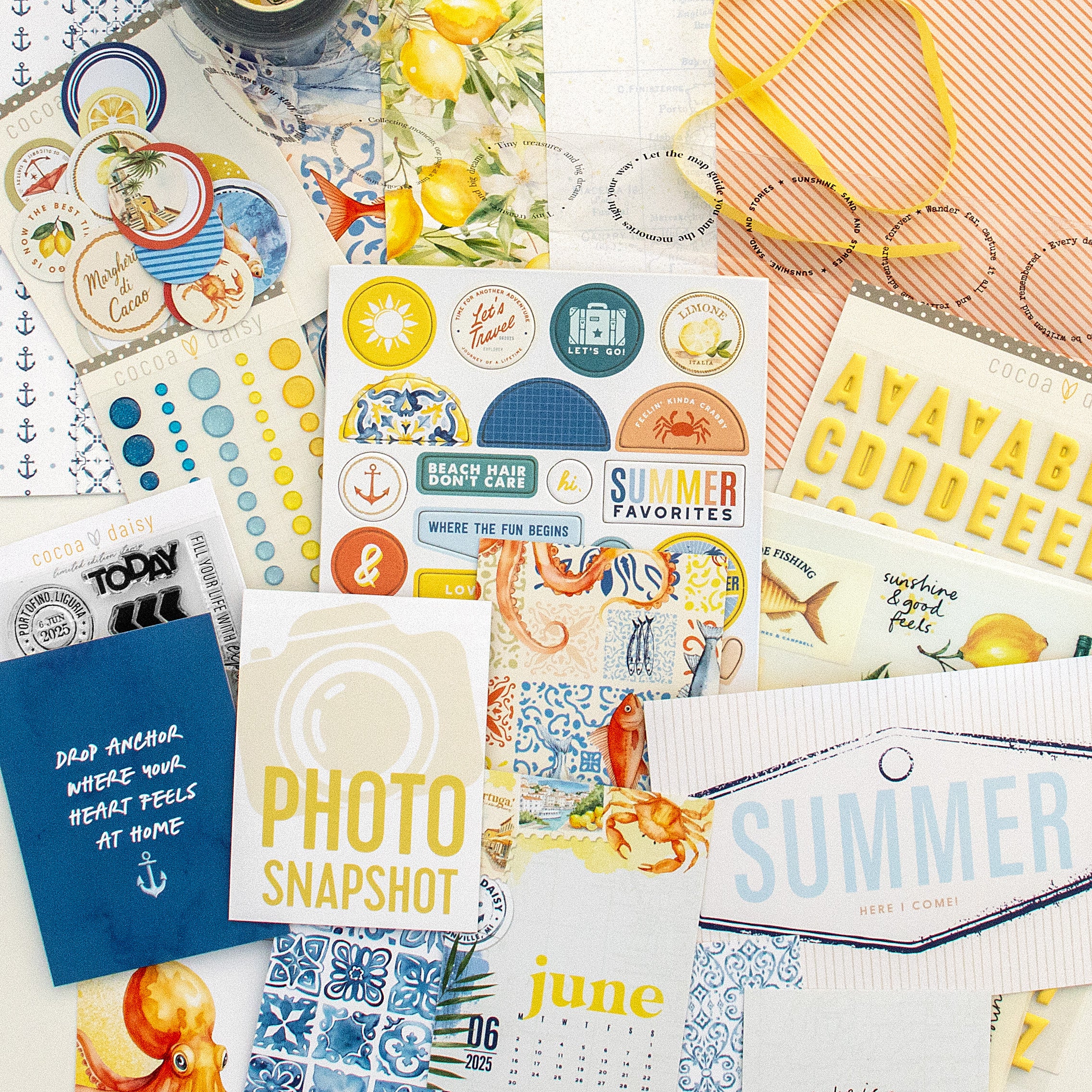 Mediterranean Muse Scrapbooking Kit - Choose Your Add On - June 2025