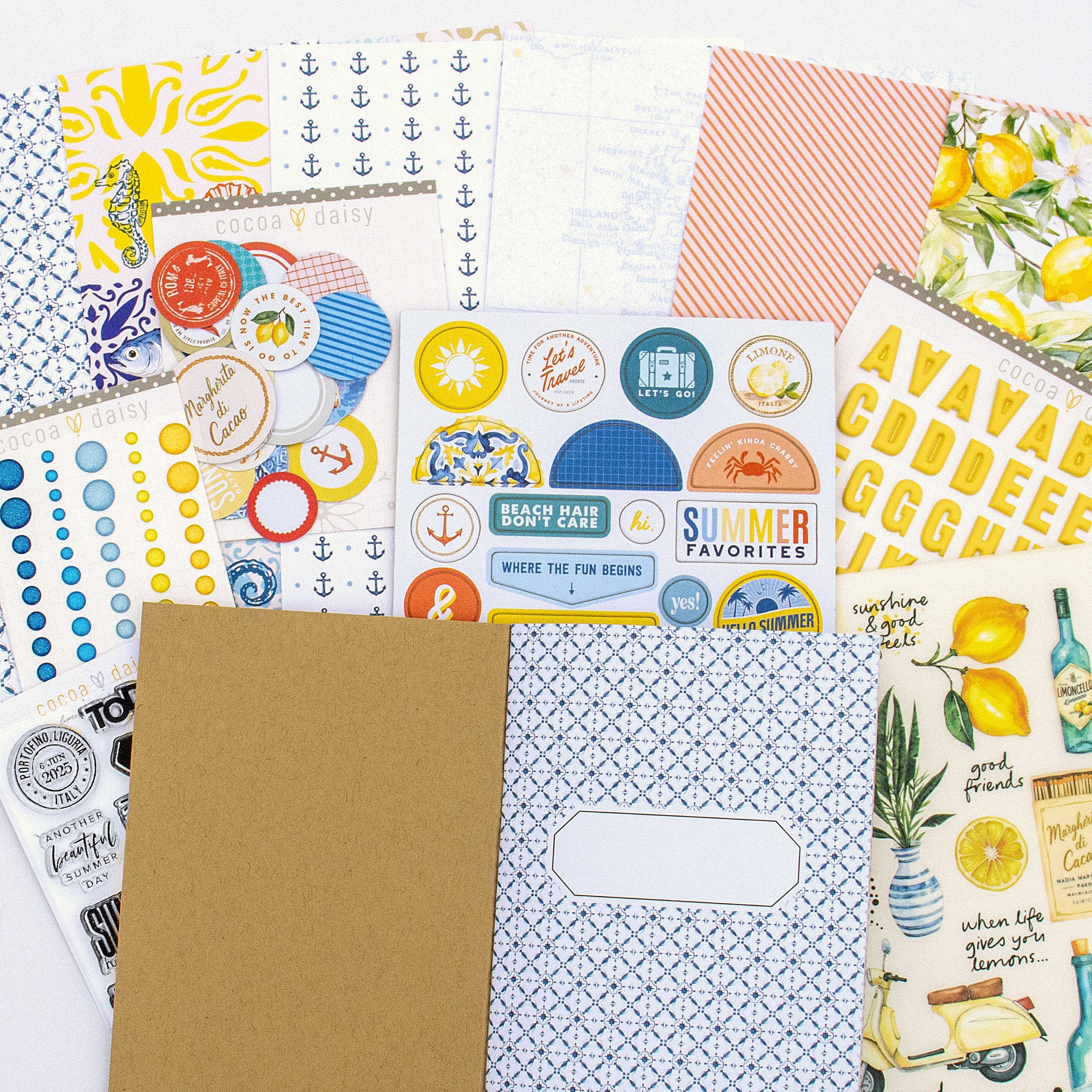Mediterranean Muse Scrapbooking Kit - Choose Your Add On - June 2025