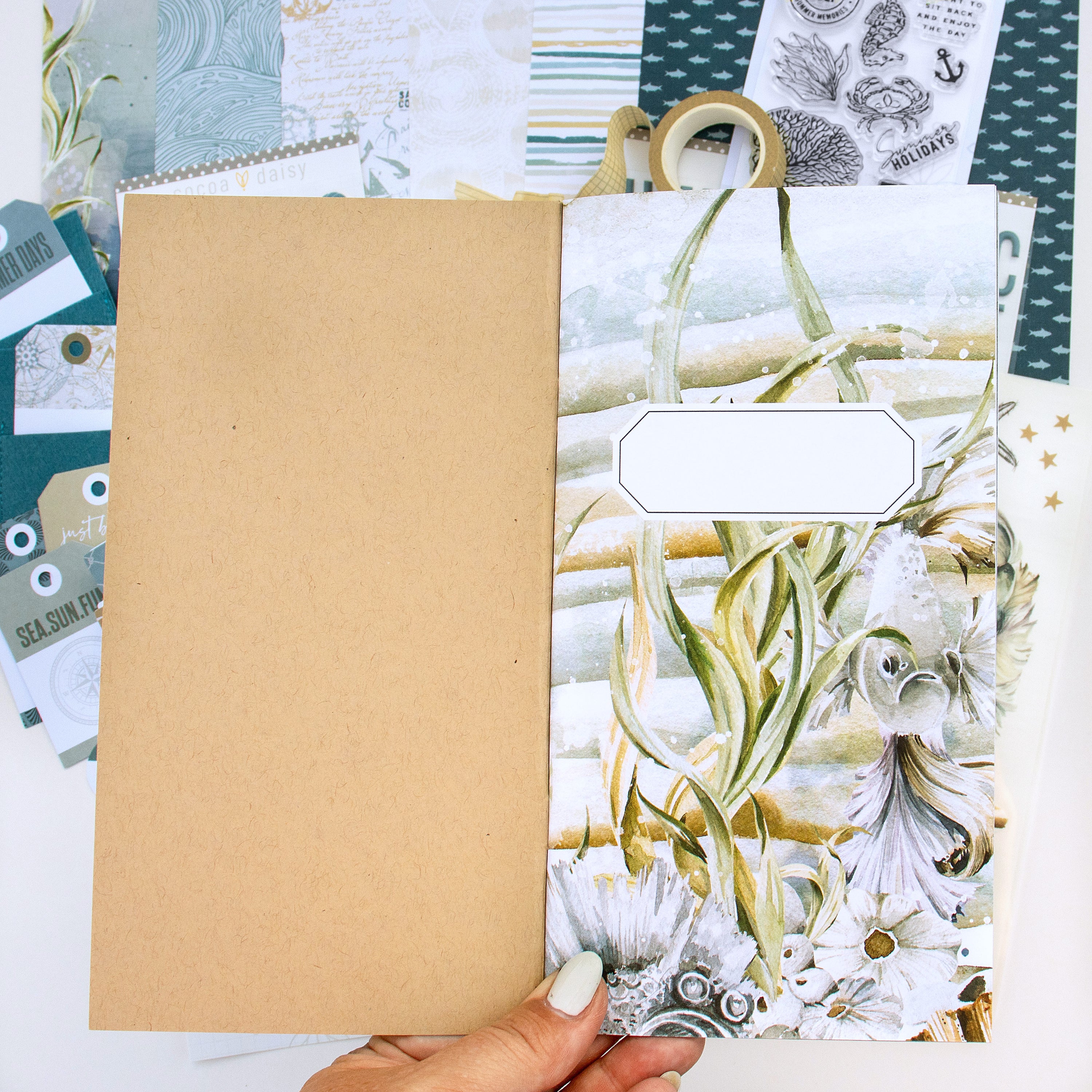 Where The Sea Dreams Scrapbooking Kit - Choose Your Add On - July 2025