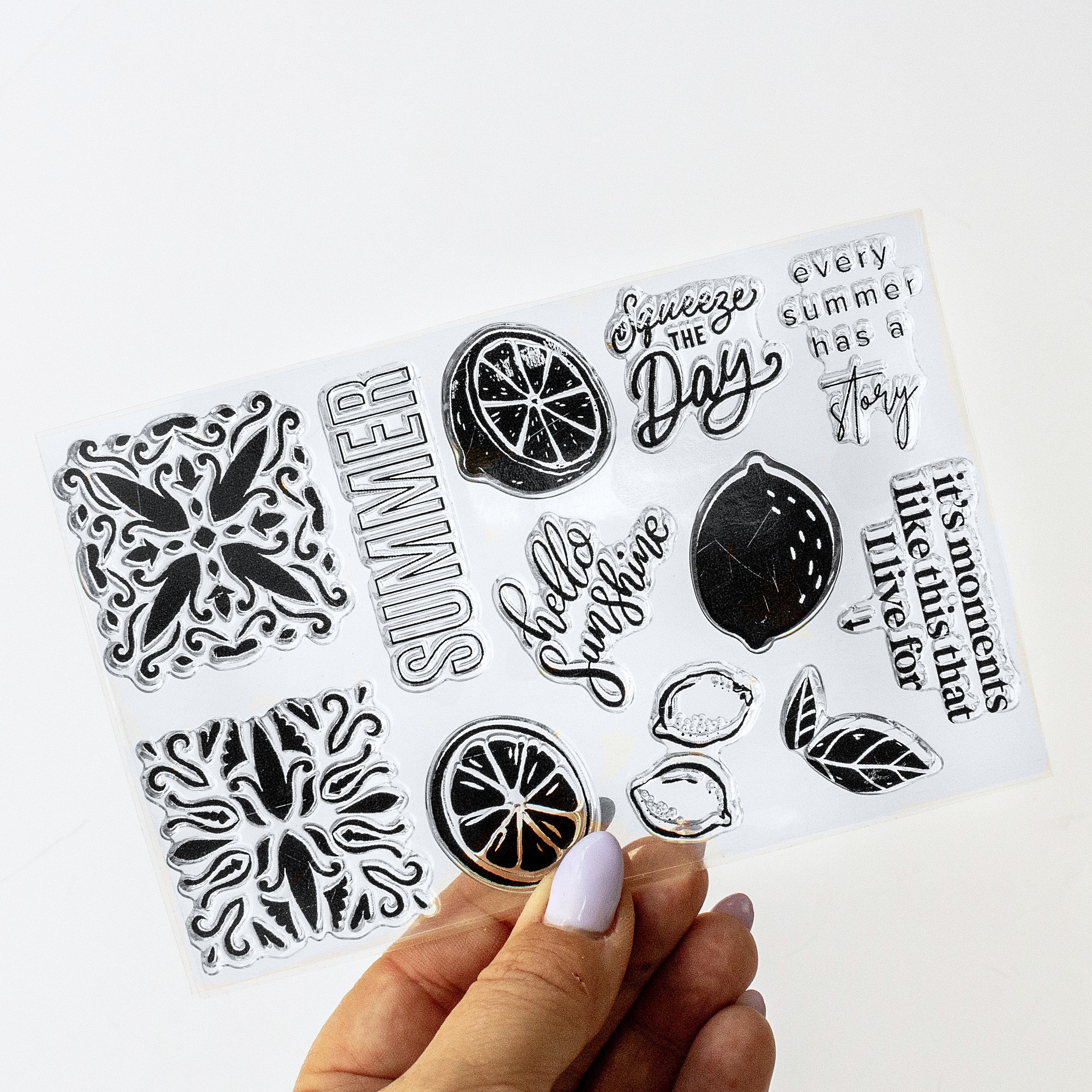 Mediterranean Muse "Squeeze The Day" Stamp Set - June 2025
