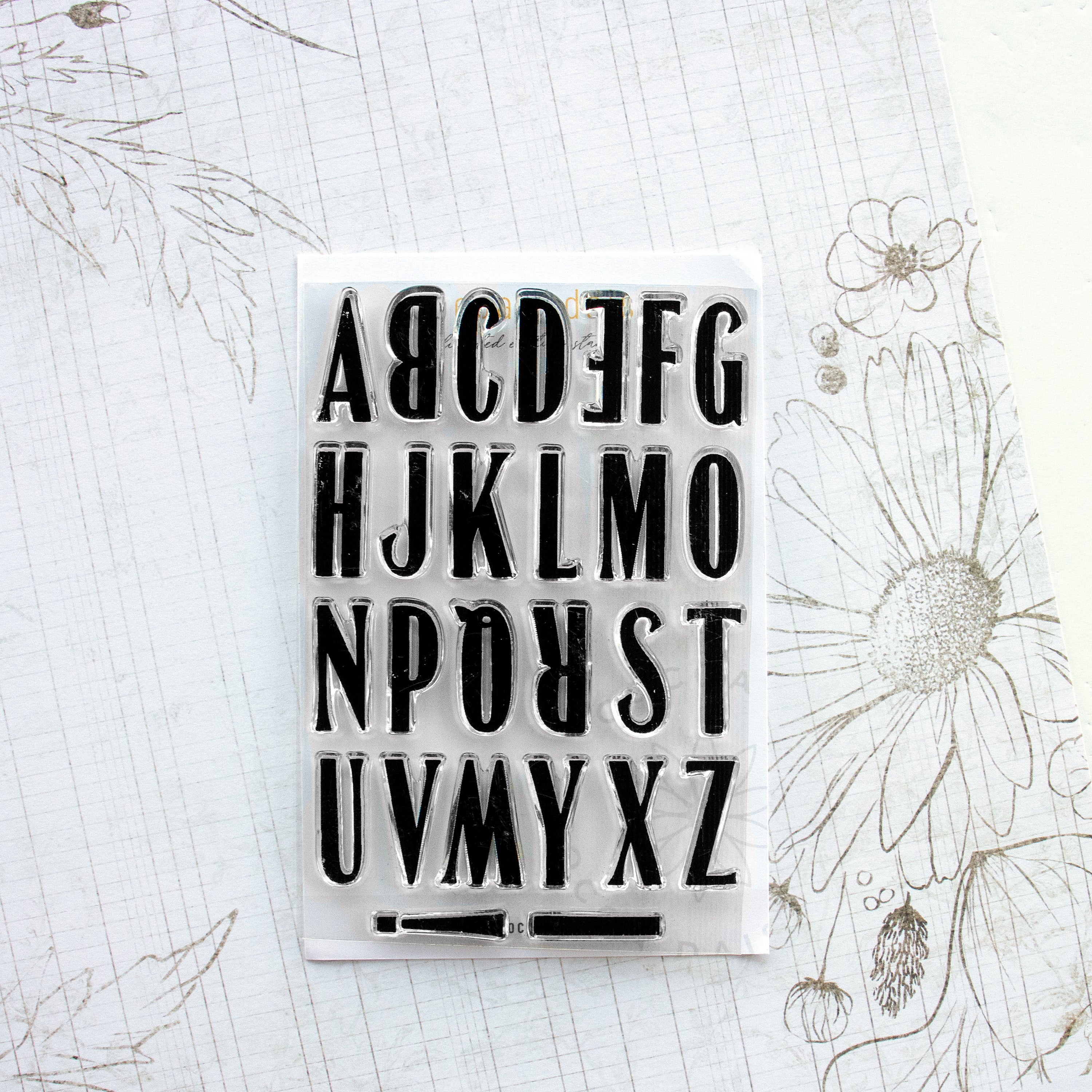 Flutterby "Bumble Font Alpha" Stamp Set - August 2025