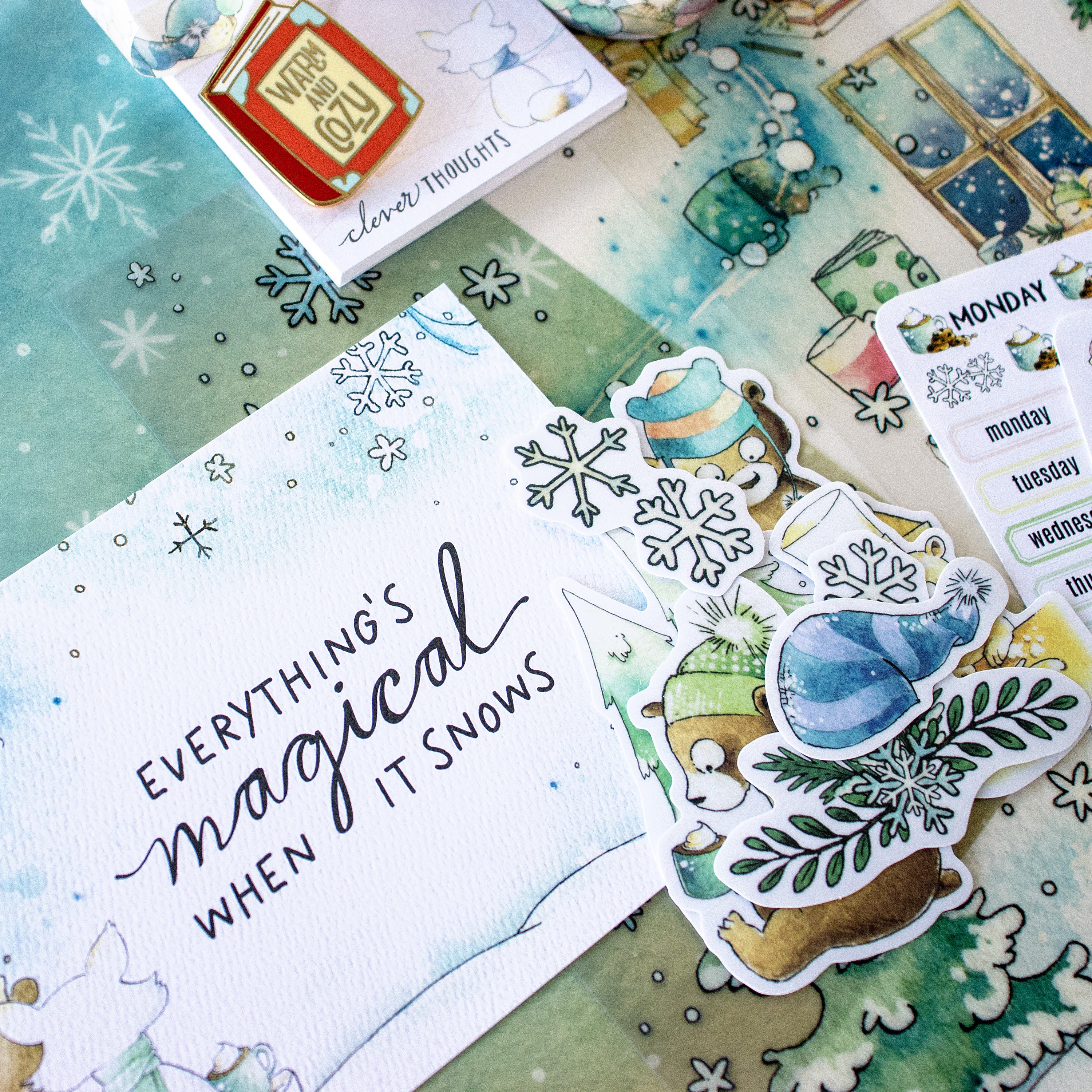Snow Day Society Stationery Kit - December 2025