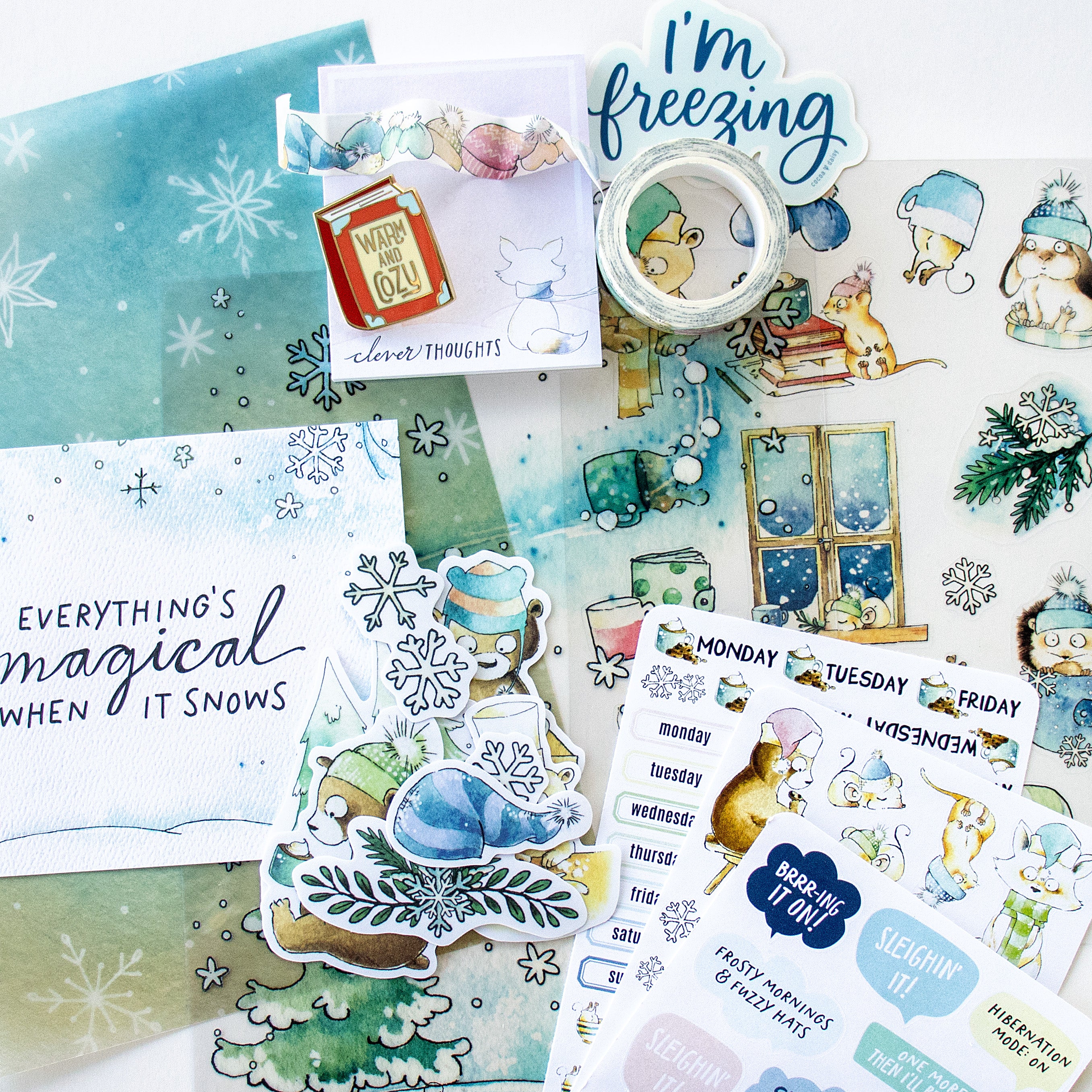 Snow Day Society Stationery Kit - December 2025