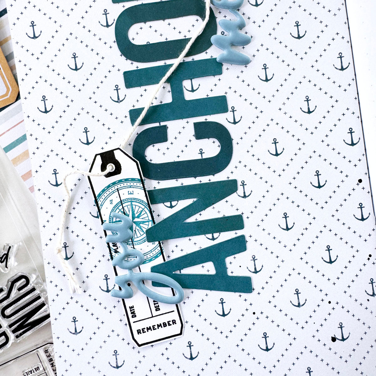 Into The Blue Scrapbooking Kit - Choose Your Add On - July 2024