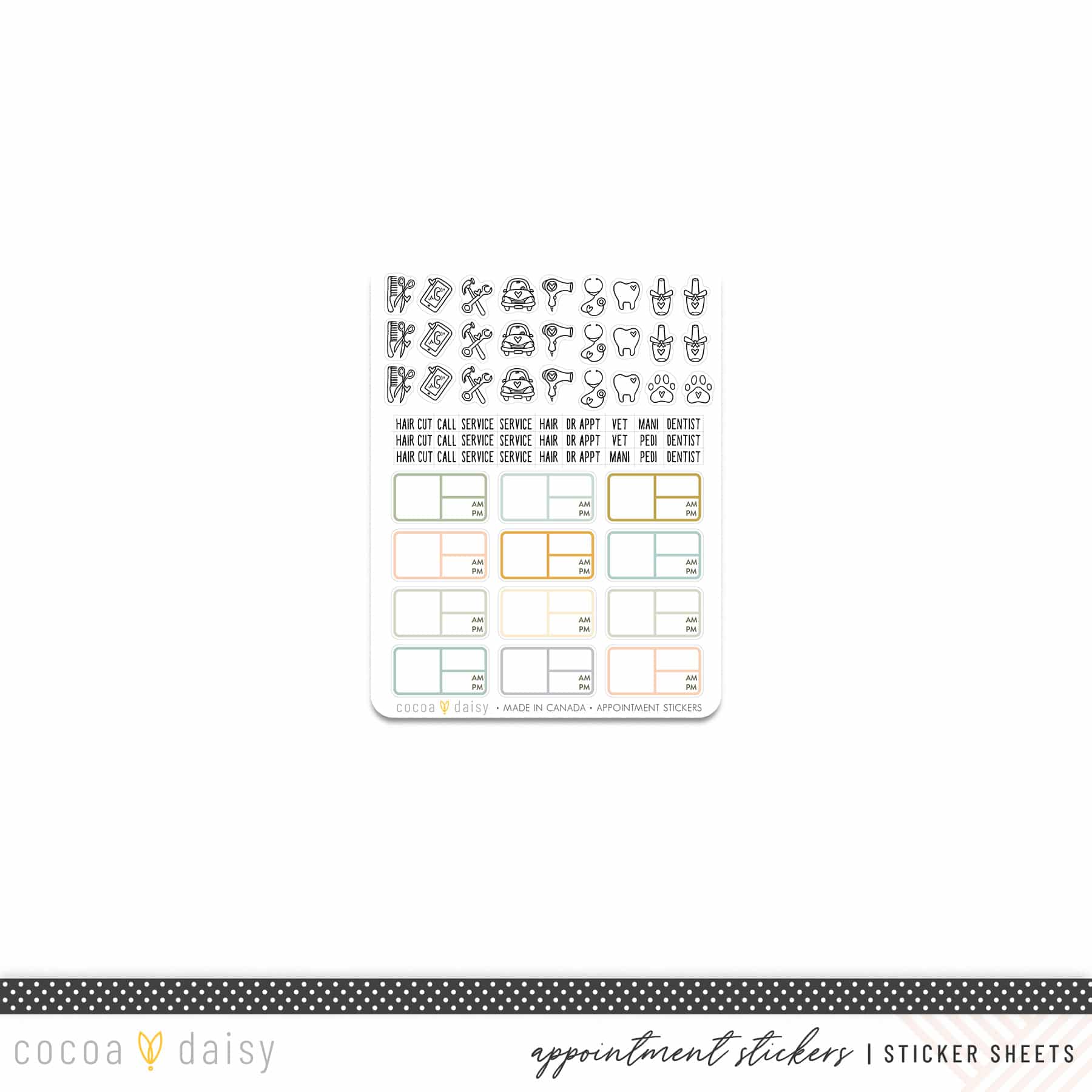 Cocoa Daisy Exclusive  cocoa-daisy-exclusive-appointment-sticker-sheet