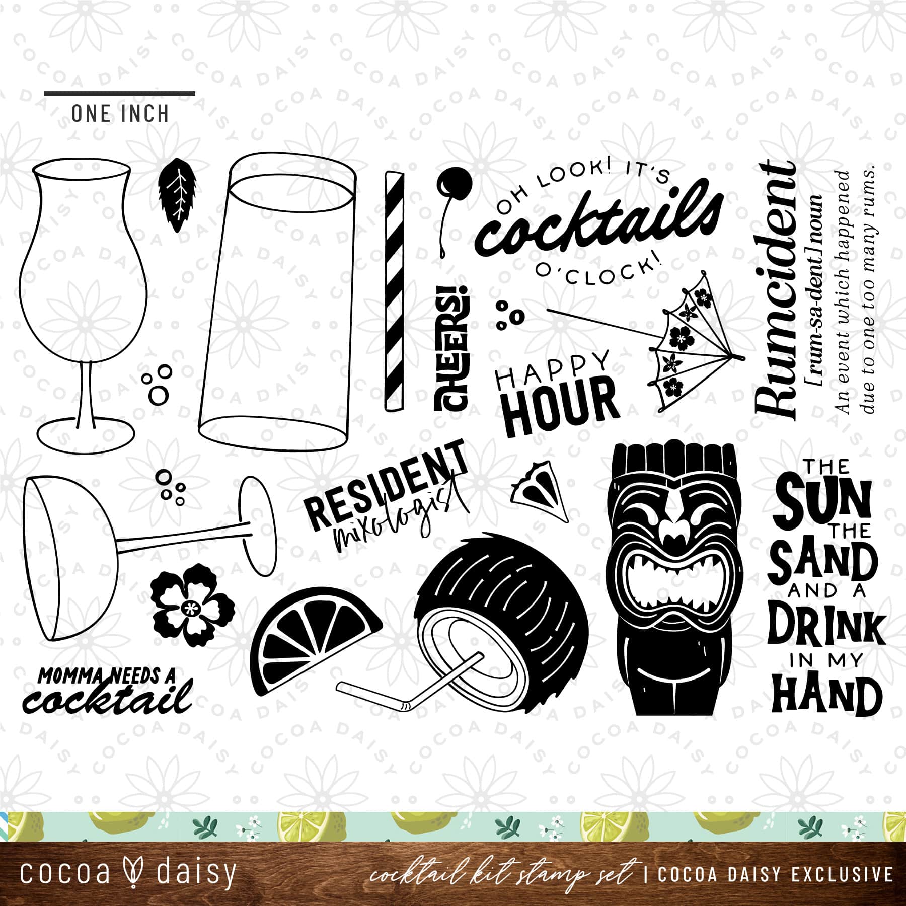 Cocktail Bonus Kit "Cocktail" 4x6 Stamp Set 2023