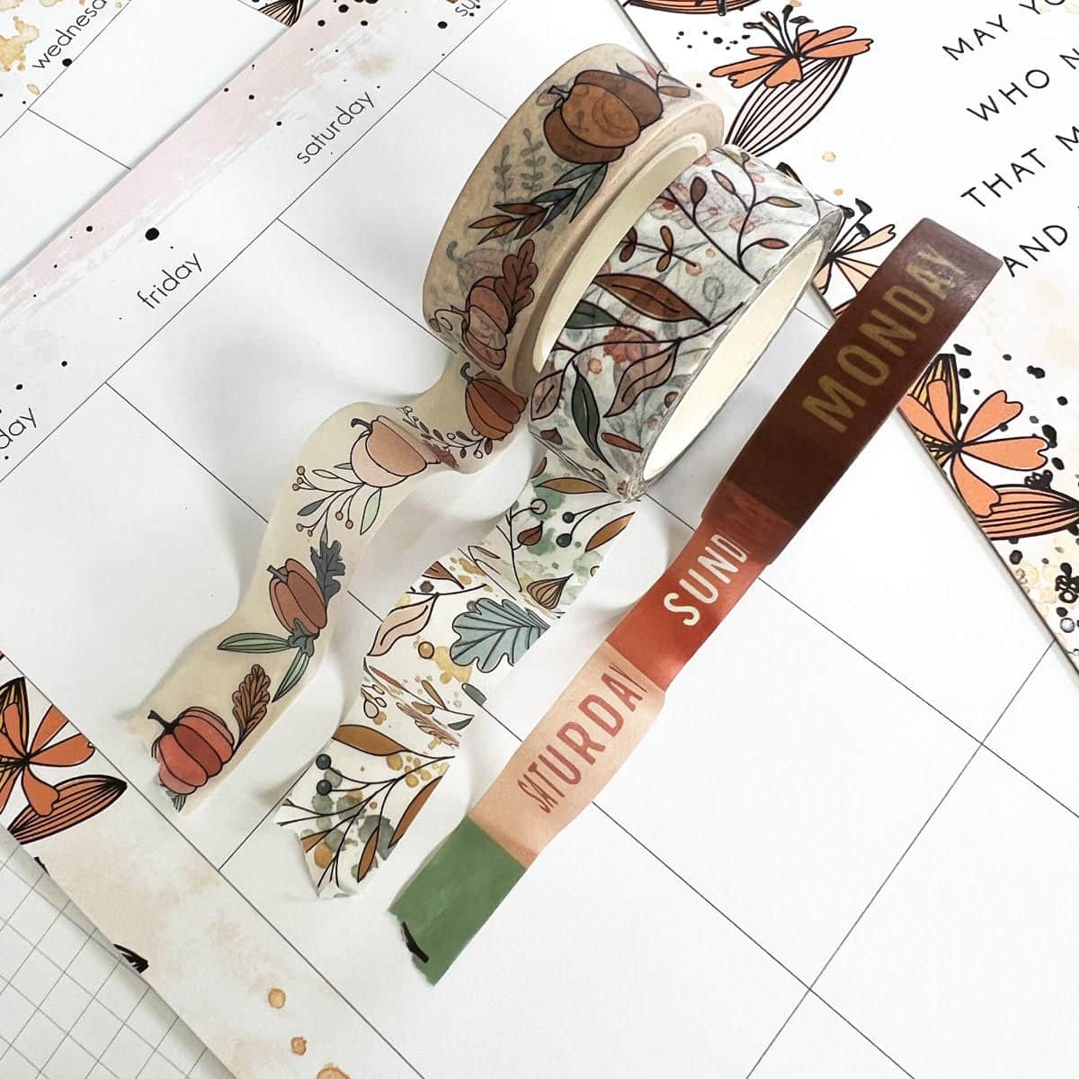 Doodles & Dashes II Washi Trio November 2022 – Cocoa Daisy