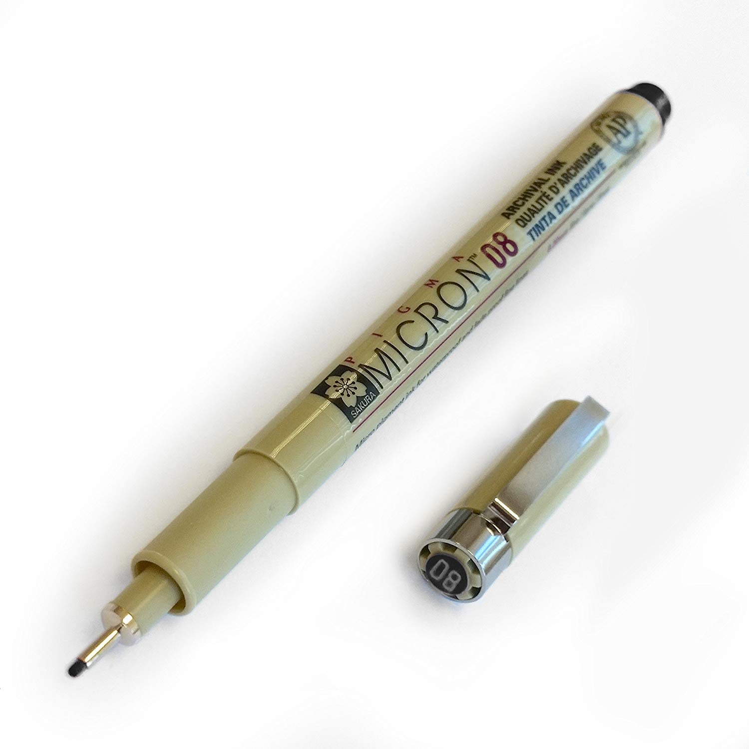 Pigma Micron 08 .5mm Fine Point Pen - Black – Cocoa Daisy