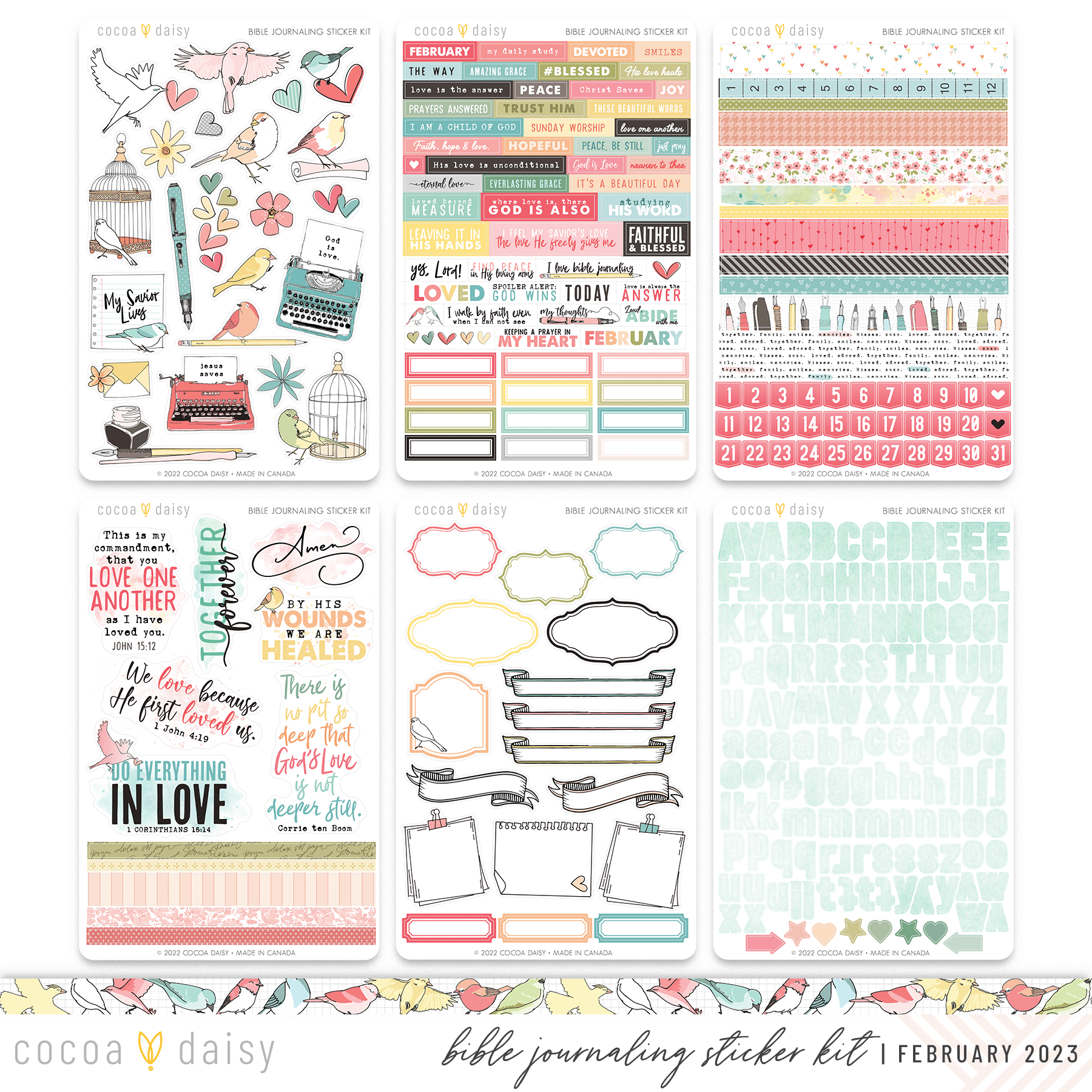 Sticker Paper Packs - Great for Making Bible Journaling Stickers - Great  for Stamping & Printing - For Your Bible Journaling! - ByTheWell4God