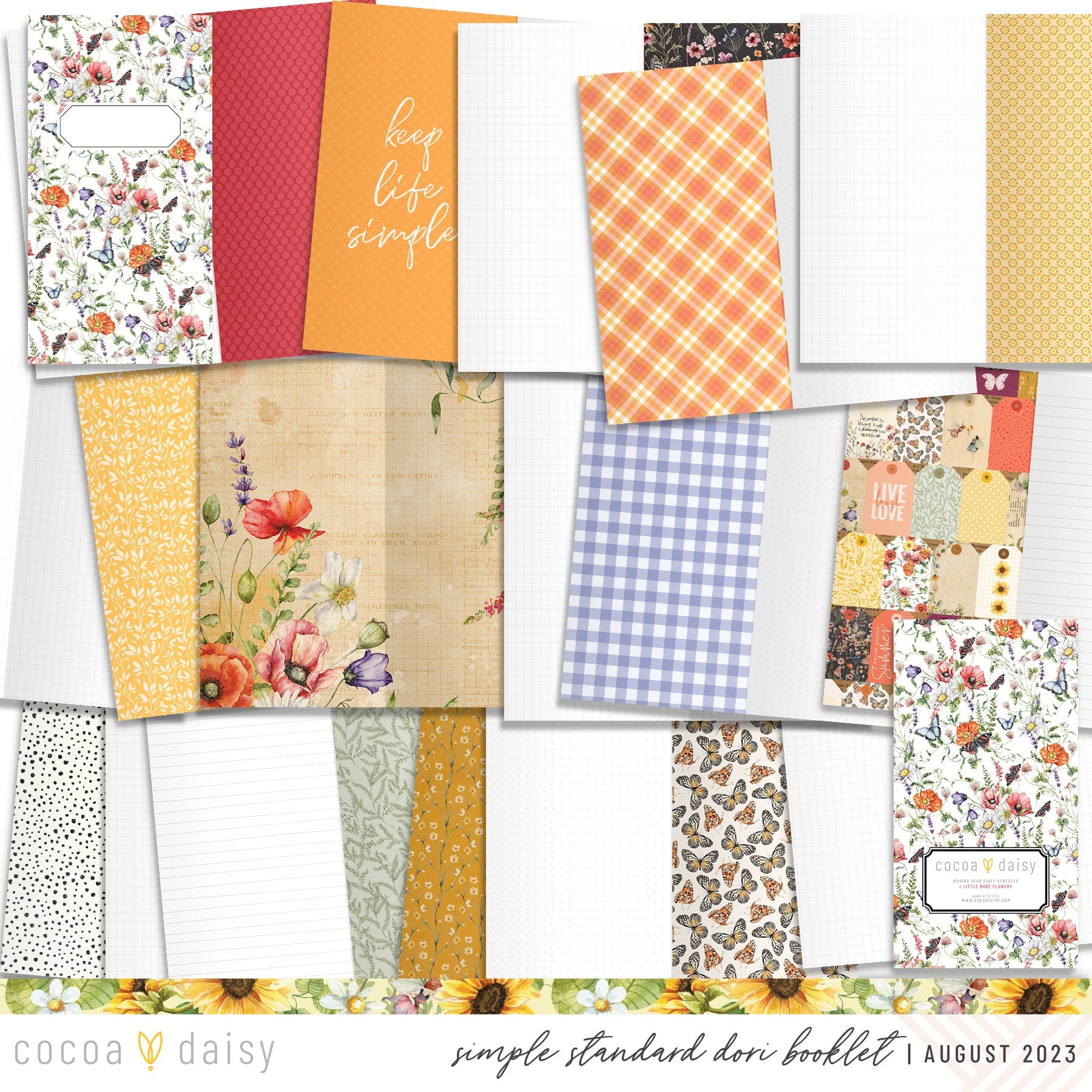 Quiet Meadow Sticky Notes August 2023 – Cocoa Daisy