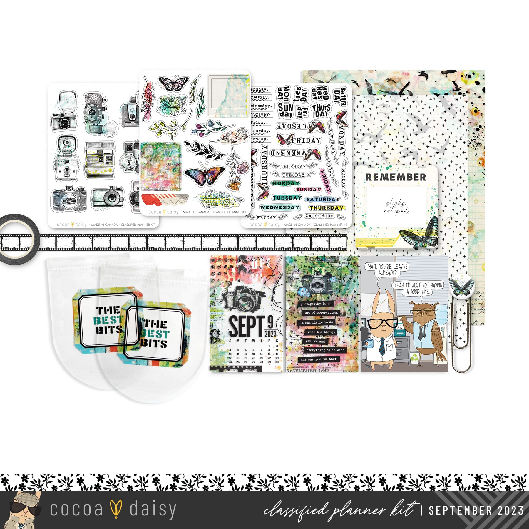 Daily Journal Planner Kit - Choose Your Insert September 2023