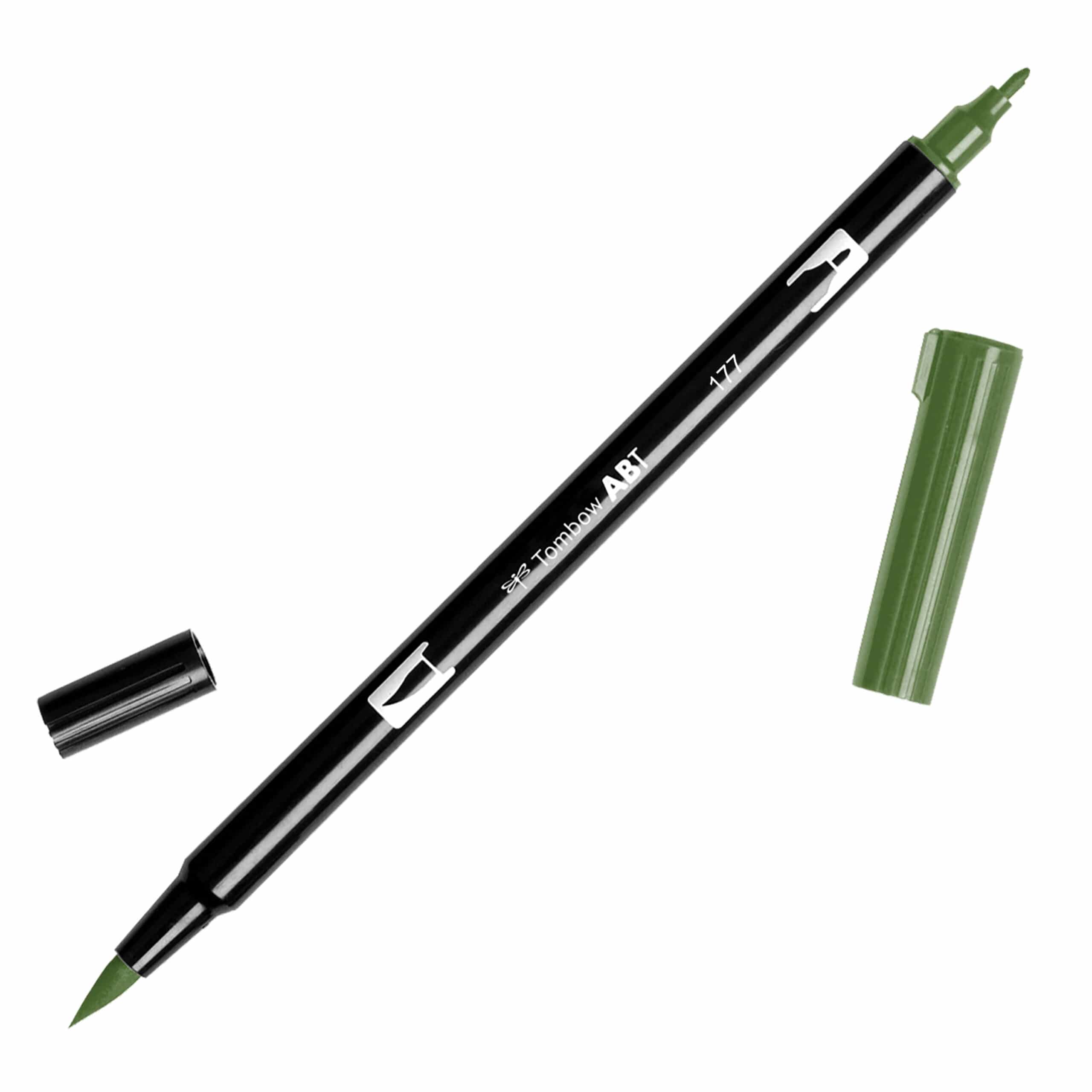 Tombow Dual Brush Pen Art Marker Dark Jade (177)