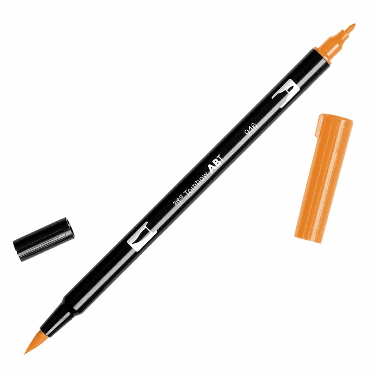 Tombow Dual Brush Pen Art Marker Gold Ochre (946)