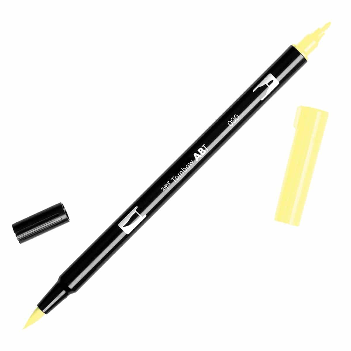 Tombow Dual Brush Pen Art Marker Lemon Creme (090)
