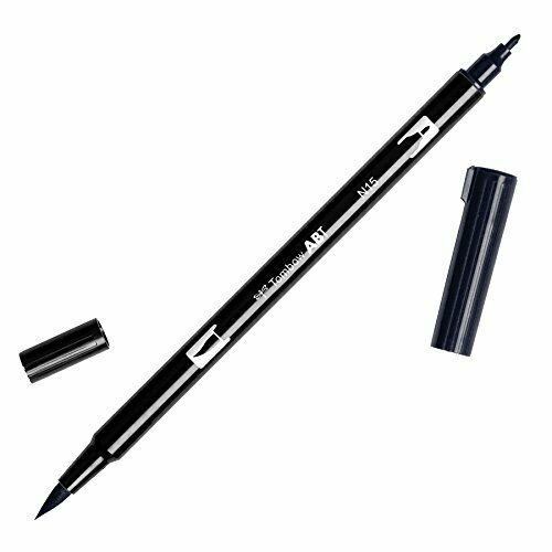 Tombow Dual Brush Pen Art Marker Black (N15)