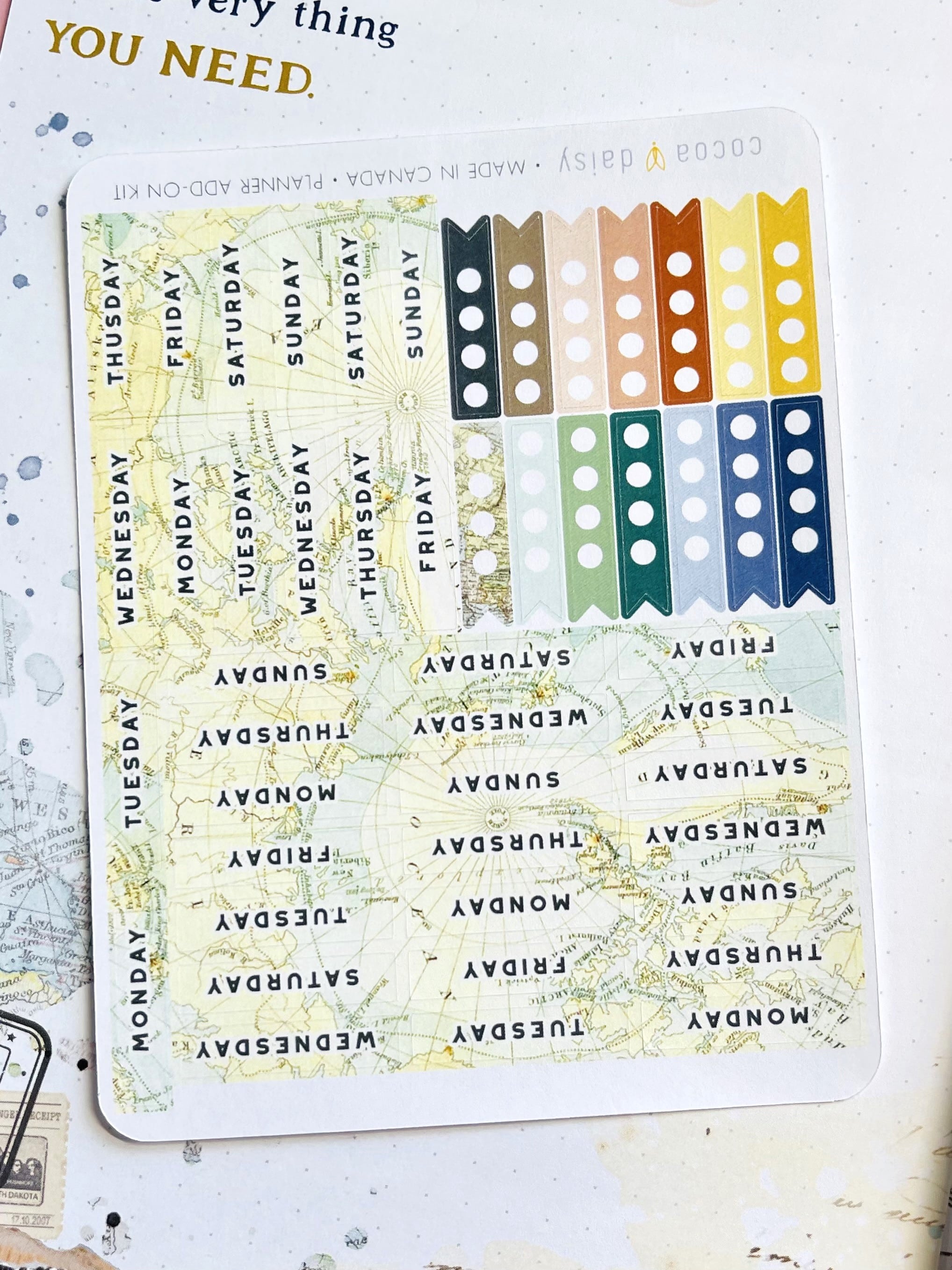 TAKE A NOTE RECORD - Bullet Journal Washi Stickers (2 sheets)