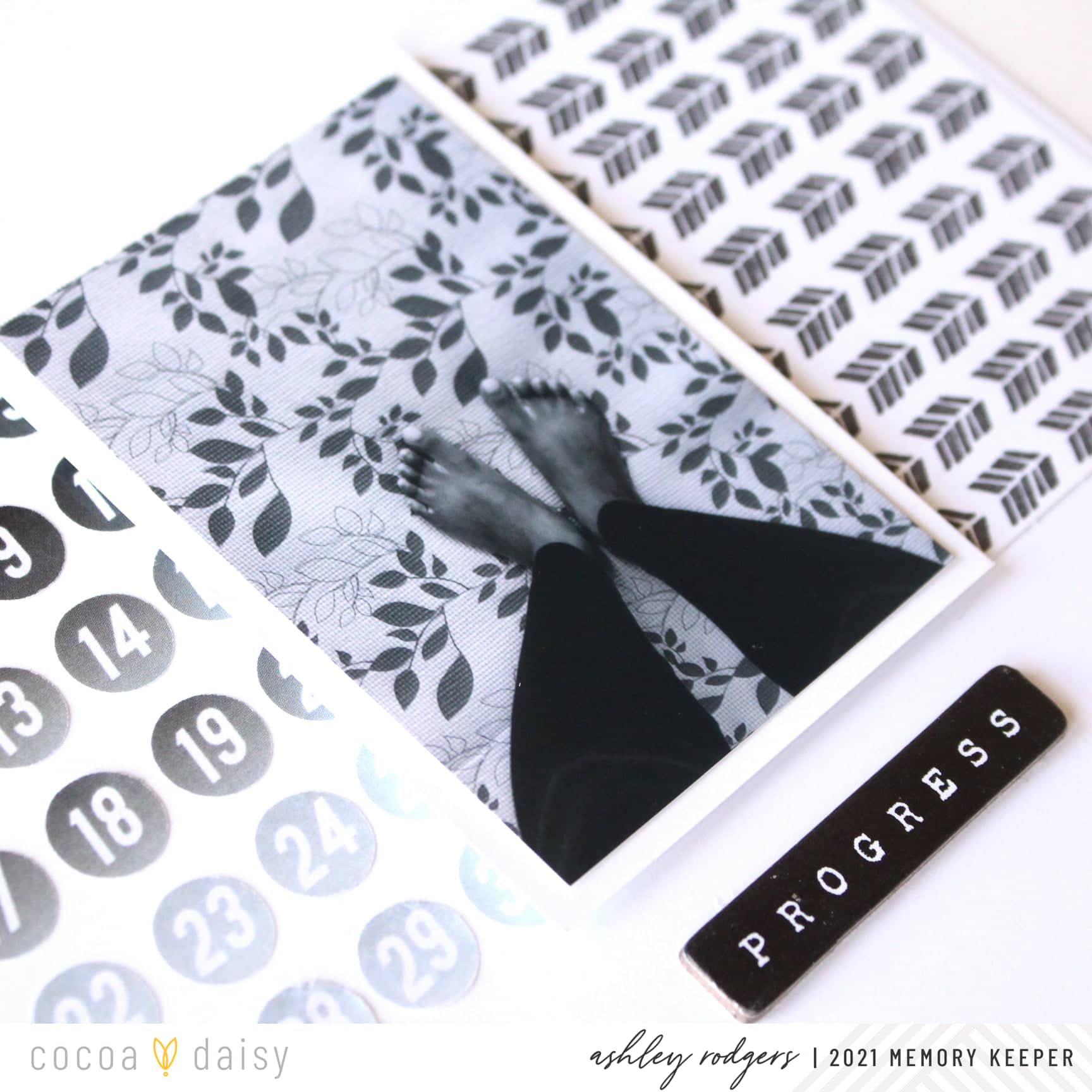 Combining Stamps and Stickers in Your Memory Keeping Designs – Cocoa Daisy