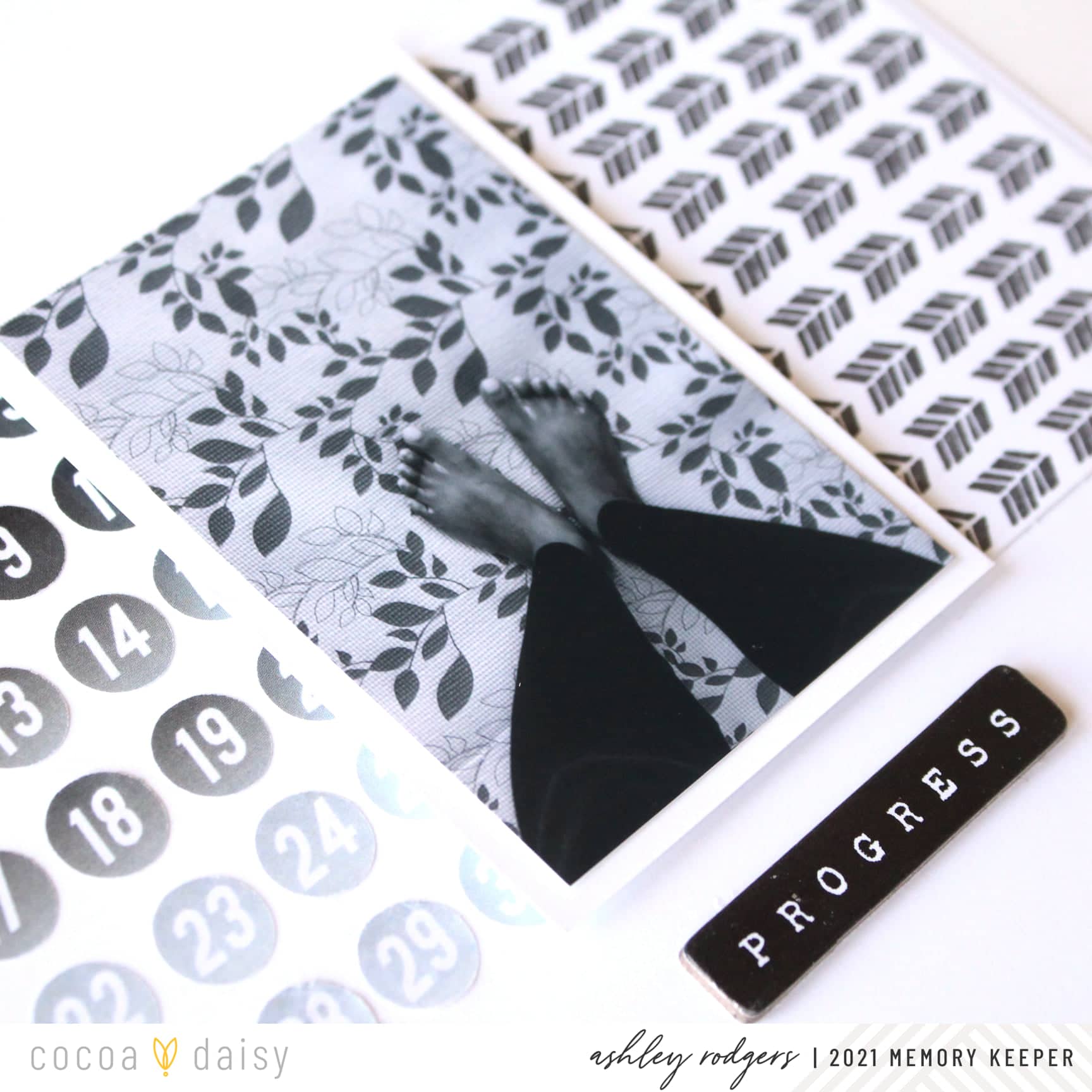 Combining Stamps and Stickers in Your Memory Keeping Designs