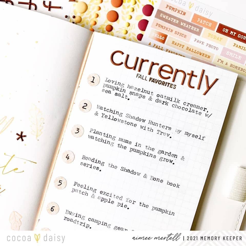 Crafting Currently Pages with the Umber and Gold Collection