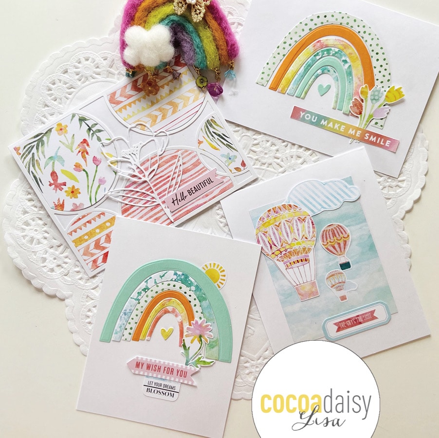 Fun Cards with Cocoa Daisy Up and Away Papers