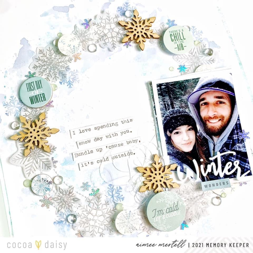 Creating Layers and Interest with Vellum Snowflakes