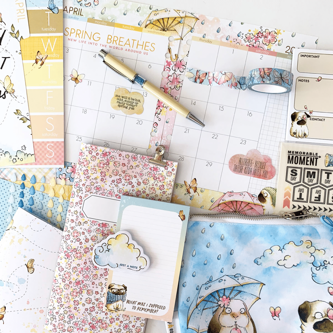 Meadow Collection SNEAKS: Memory Keeping and April Planning Kits