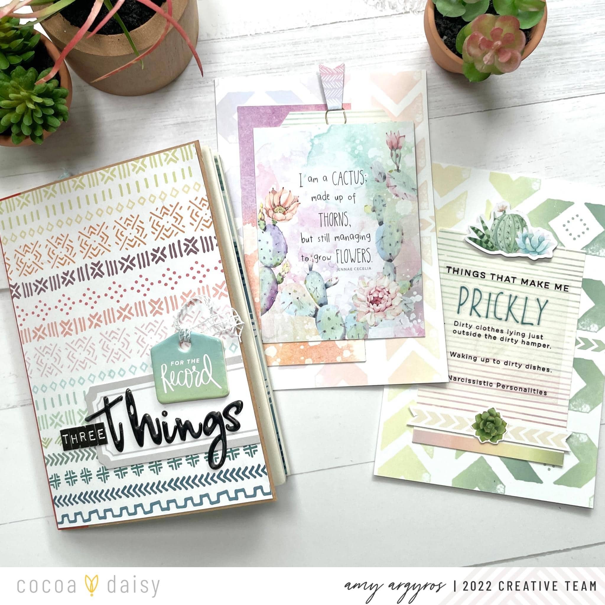 Small Scale Scrapbooking with the Cactus Moon Collection