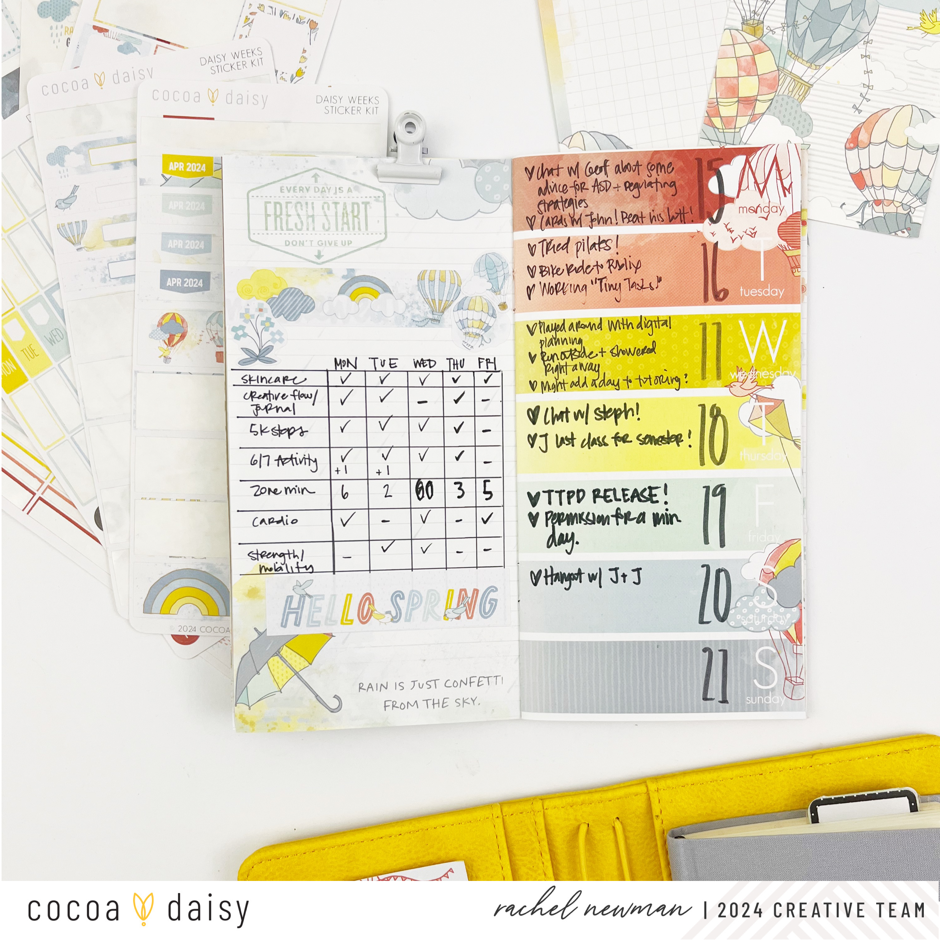 Habit Tracking in the Daisy Weeks Notebook