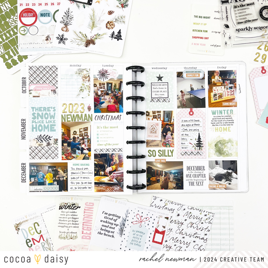 Memory Planning December in the Daisy Planner