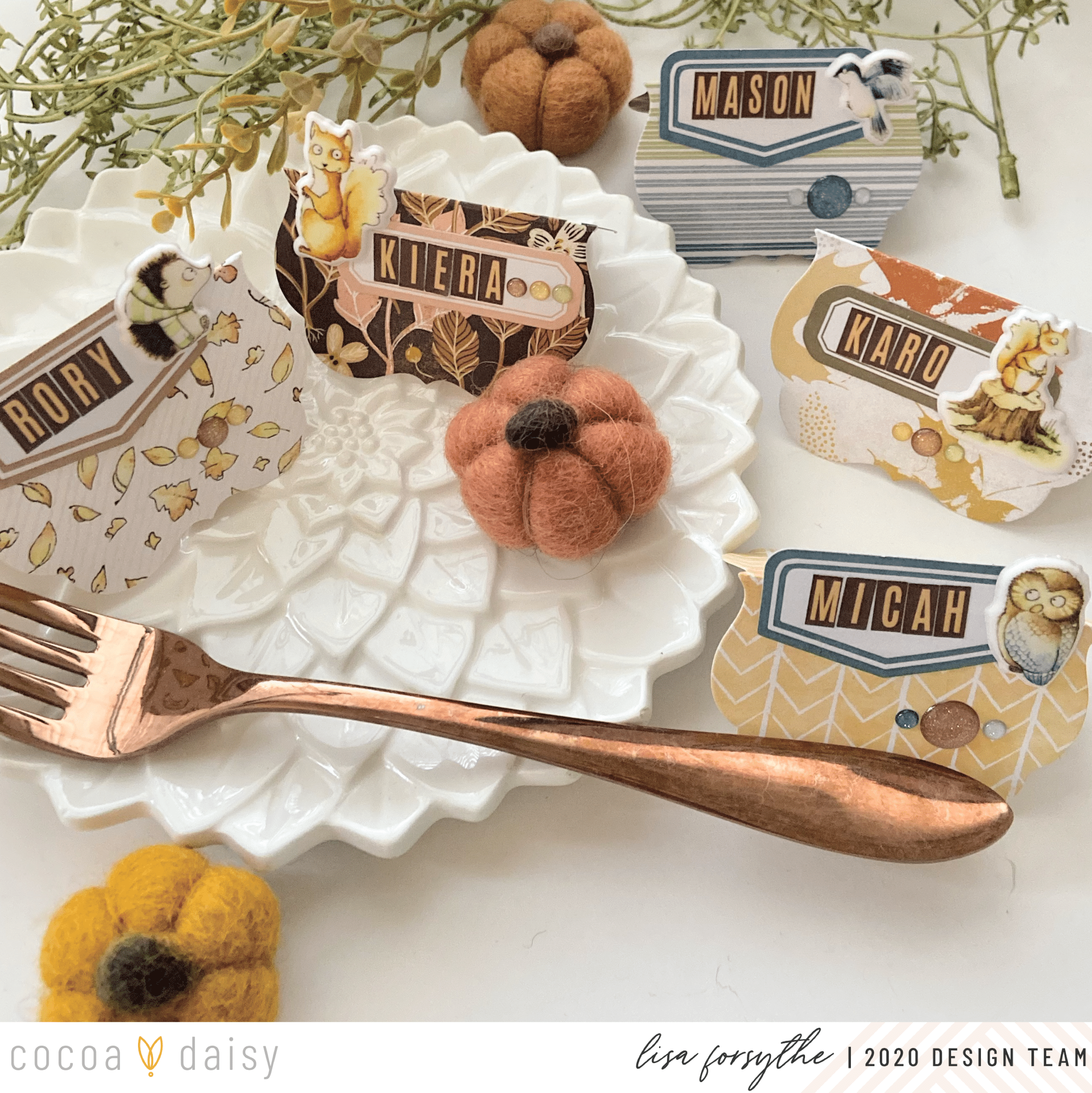 Thanksgiving Table Name Cards