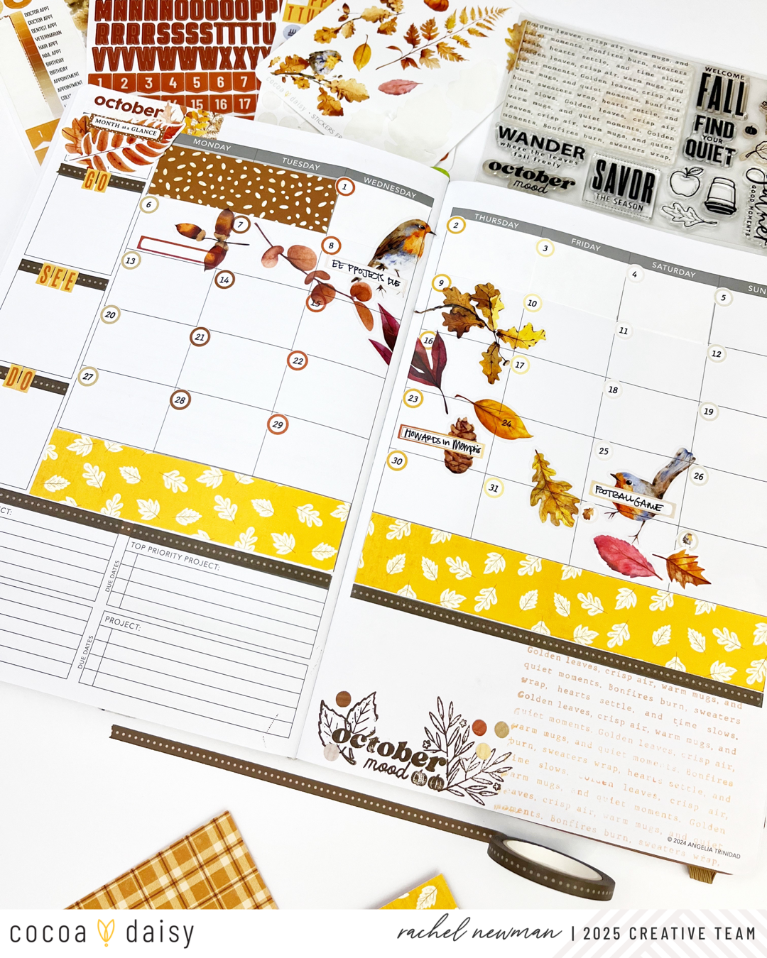 Re-date Old Planners with the October Glow Planner Kit