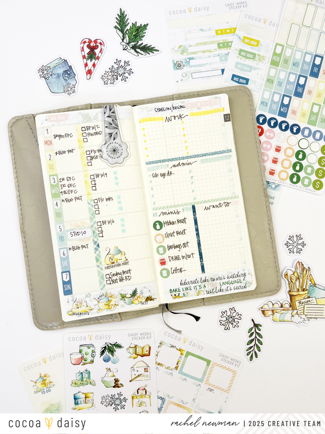 Planning with the Snow Day Society Weeks Sticker Kits