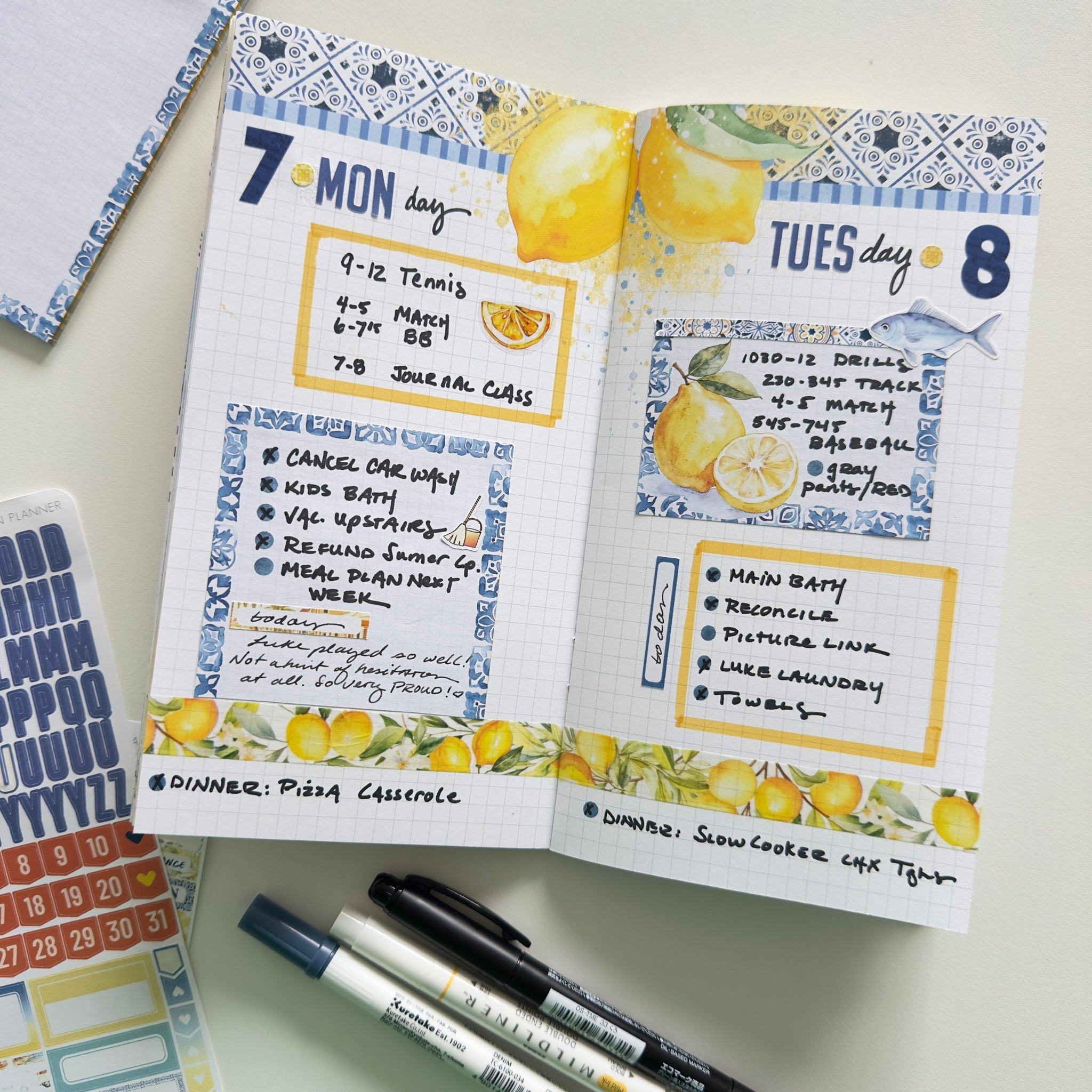 Daily Planning with the Mediterranean Muse Planner Kit