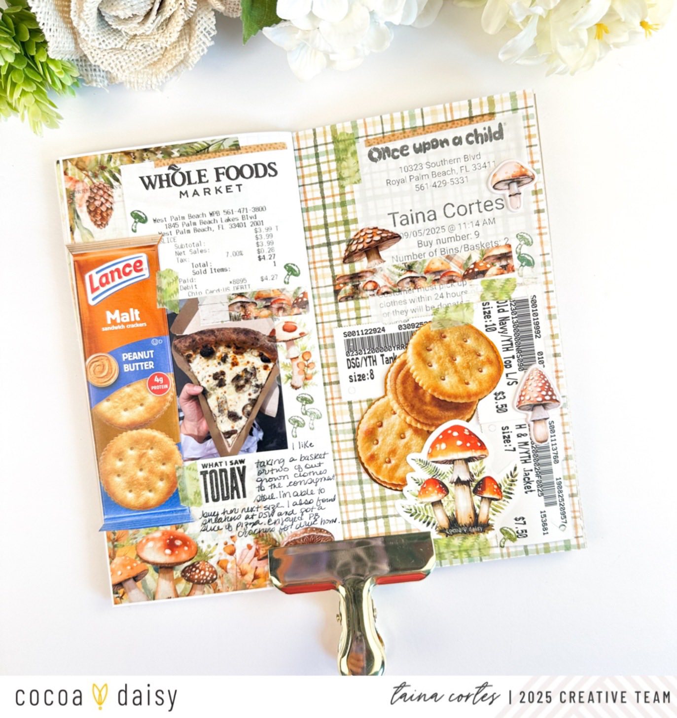 Junk Journaling with the Moss & Mirth Simple Daisy Notebook
