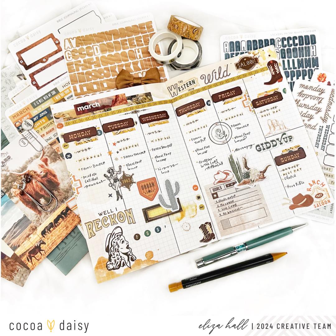 Planning in the Big Sky Daisy Notebook