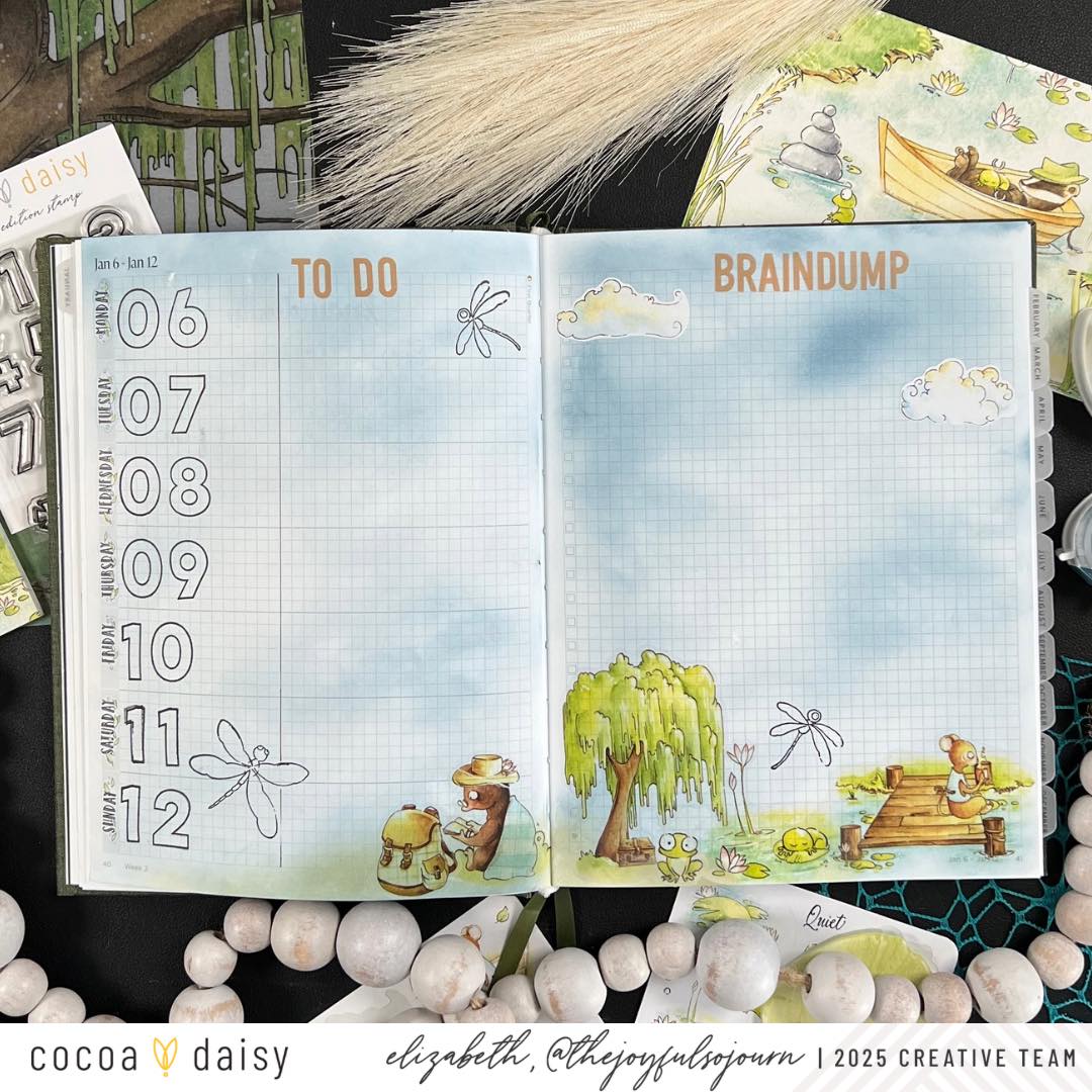 Make a Custom Planner Spread with the Willows Sticker Kits