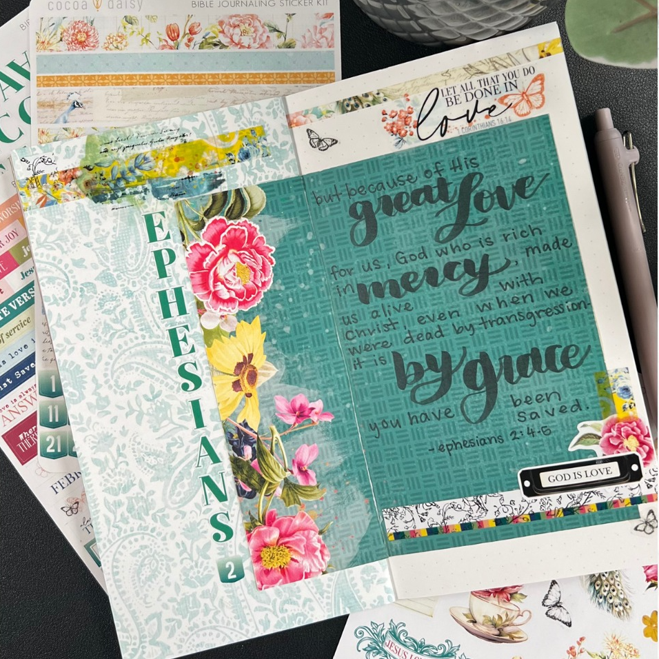 Creative Journaling Bible Verses in the Simple Daisy Notebook