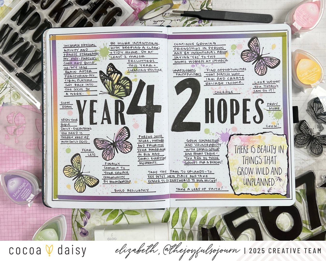 Birthday Journaling with Flutterby Creative Kit
