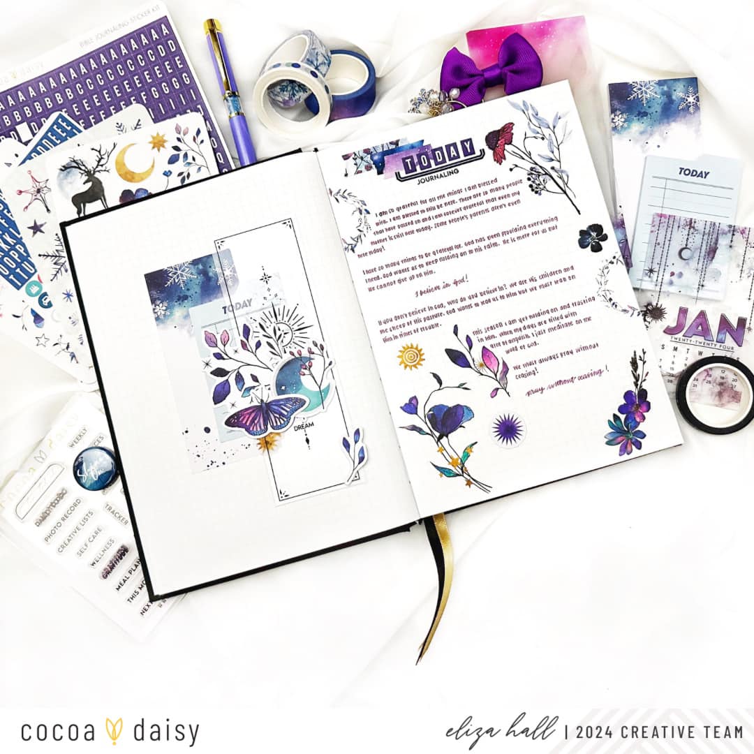 Journaling with Silent Moon Embellishments