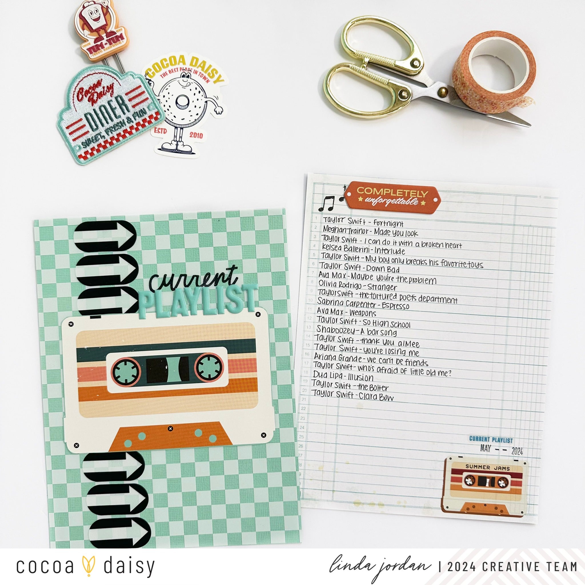 Document Your Summer Playlist with Let's Scrapbook Kit + Pocket Cards!