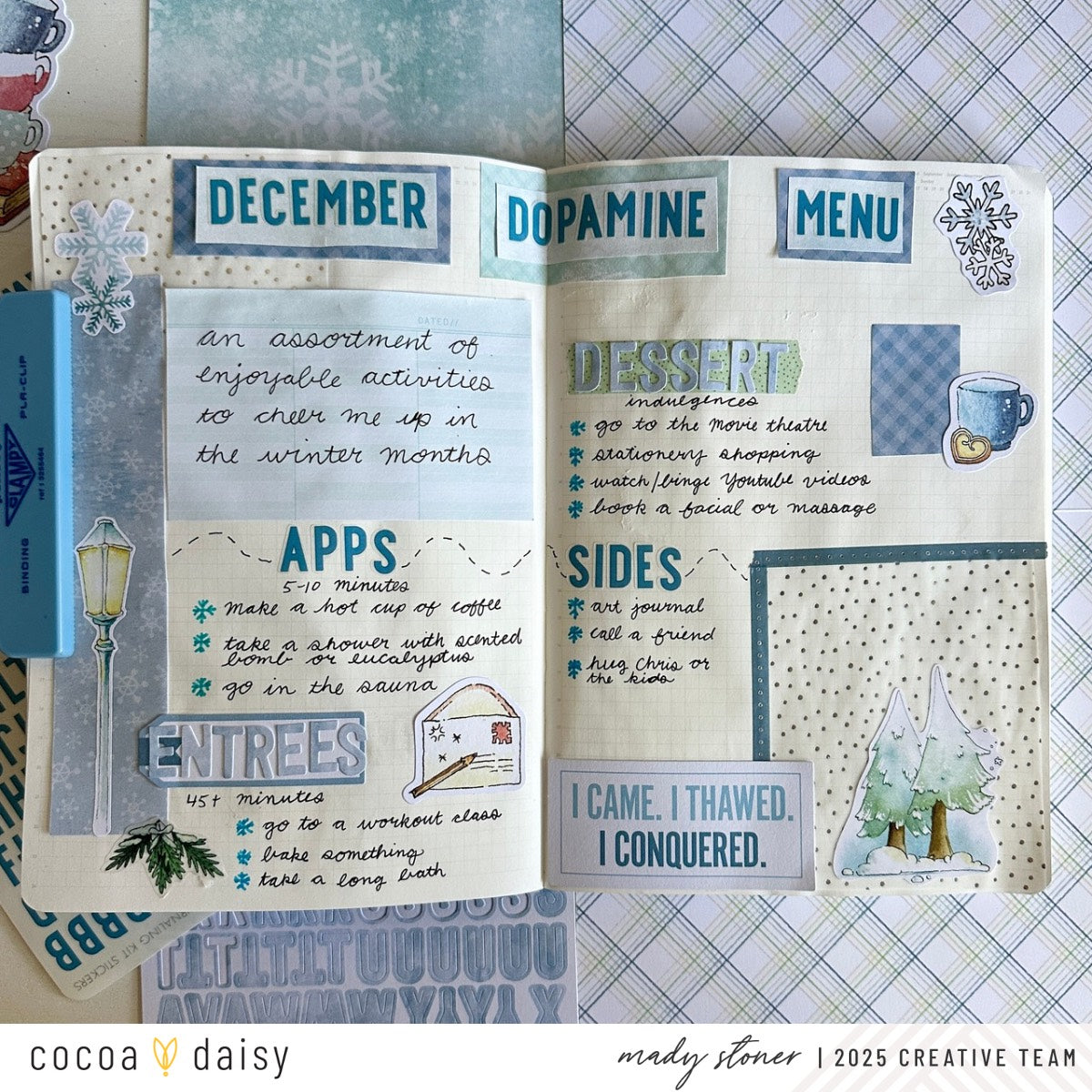 Dopamine Menu with Snow Day Society Journaling Kit