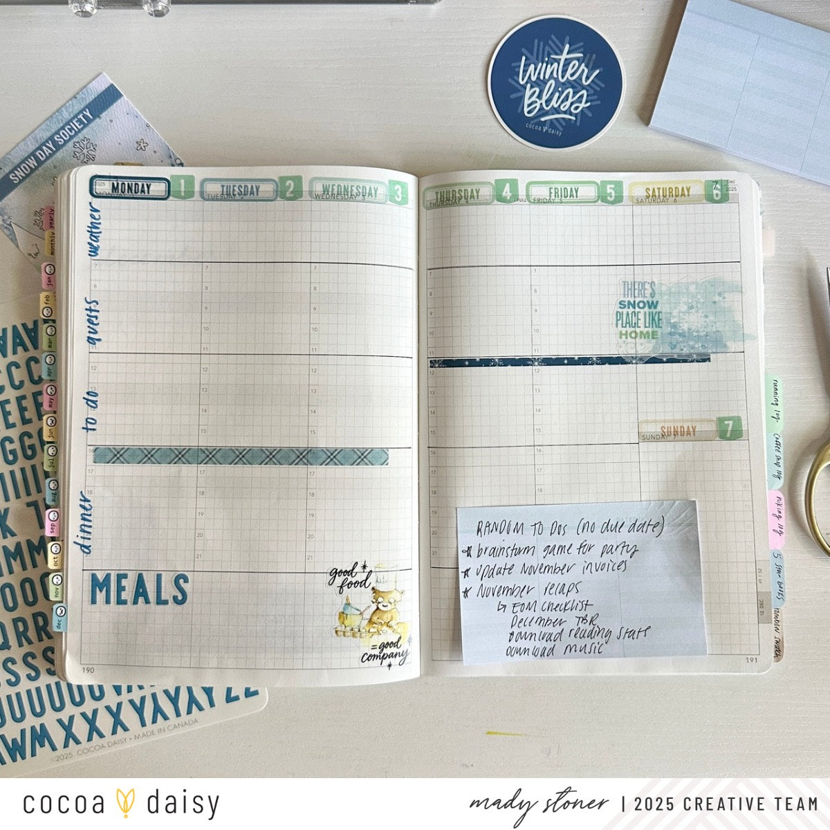 Set Up Your Planner with Snow Day Society Sticker Kits!