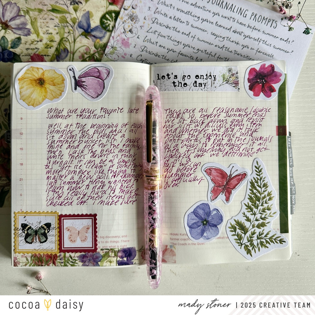 Journaling with the Flutterby Deluxe Journaling Kit